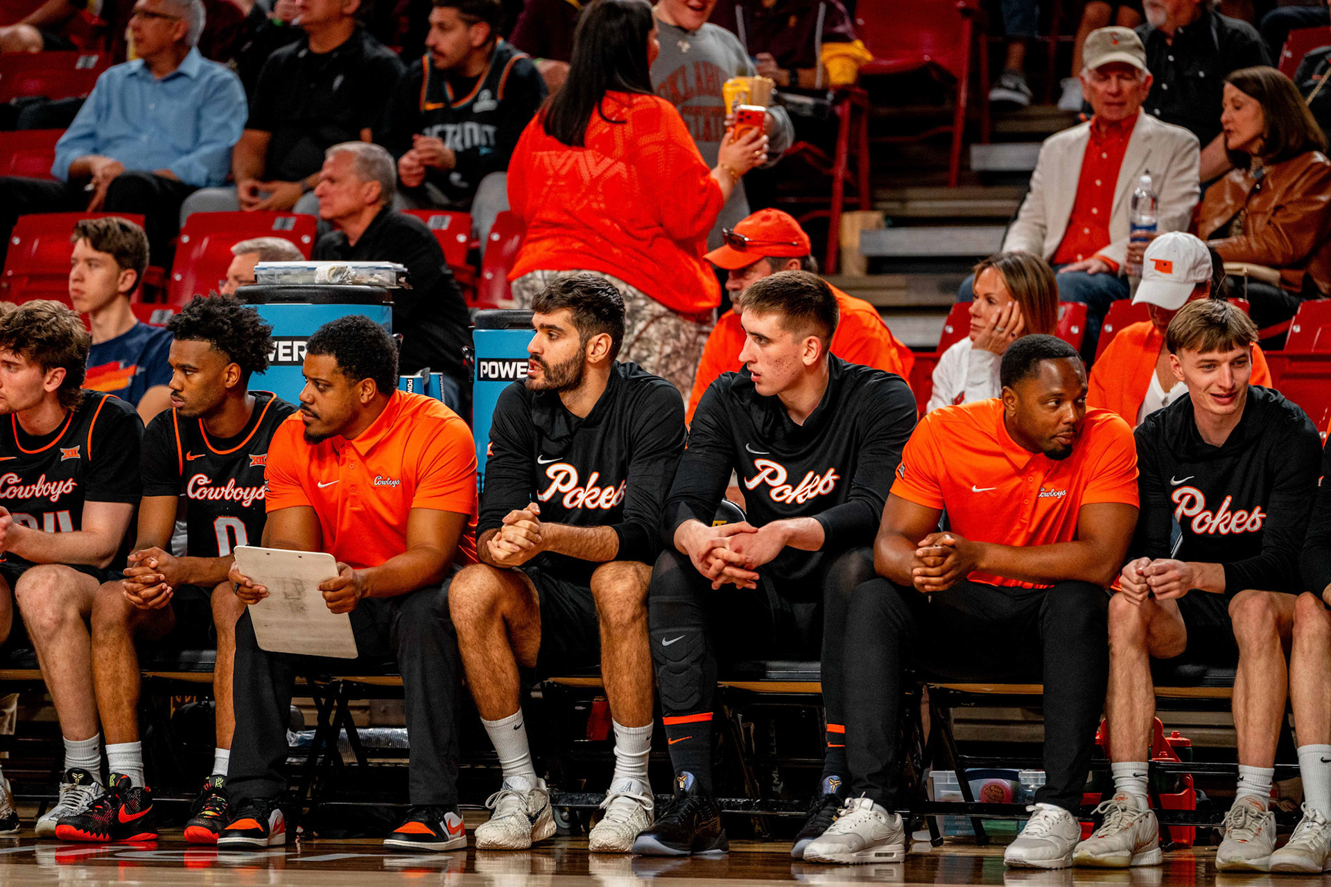 Image Taken at Oklahoma State Mens Basketball at Arizona State University, 10, 02, 2026, Desert Financial Arena, Tempe, Arizona. Carson Skidmore/OSU Athletics