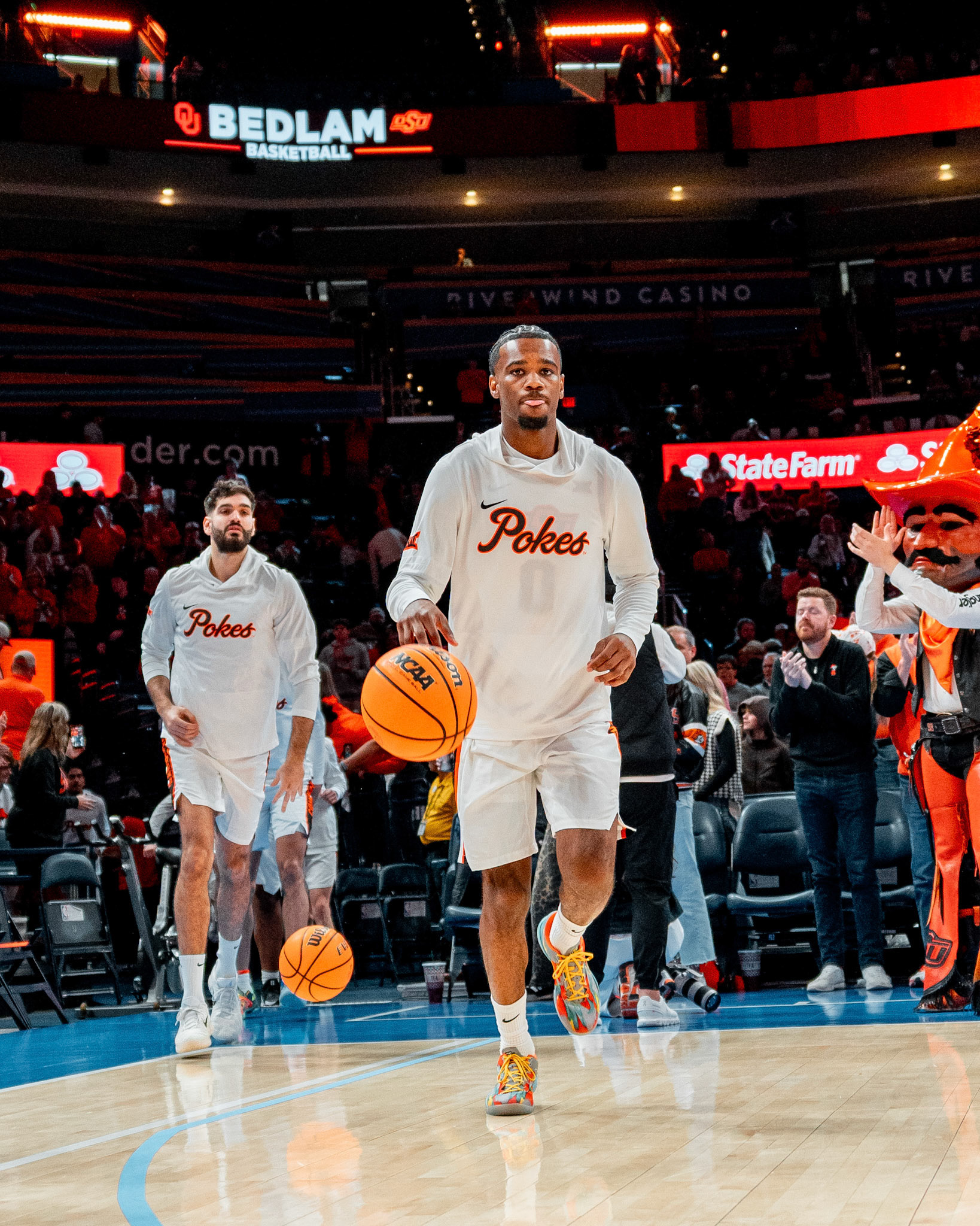 Image Taken at OkState vs Oklahoma, 13, 12, 2025, Paycom Center, Oklahoma City Oklahoma. Carson Skidmore/OSU Athletics