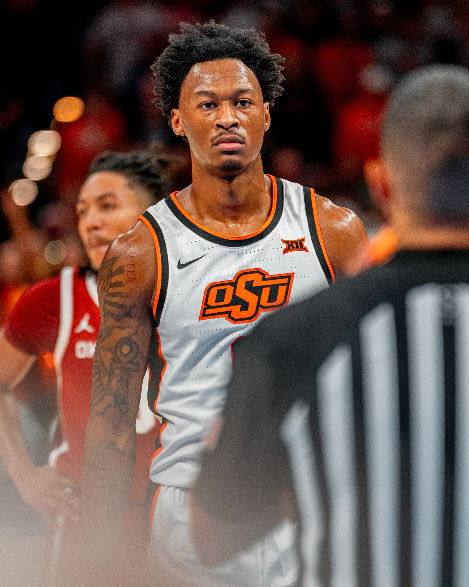 Image Taken at OkState vs Oklahoma, 13, 12, 2025, Paycom Center, Oklahoma City Oklahoma. Carson Skidmore/OSU Athletics