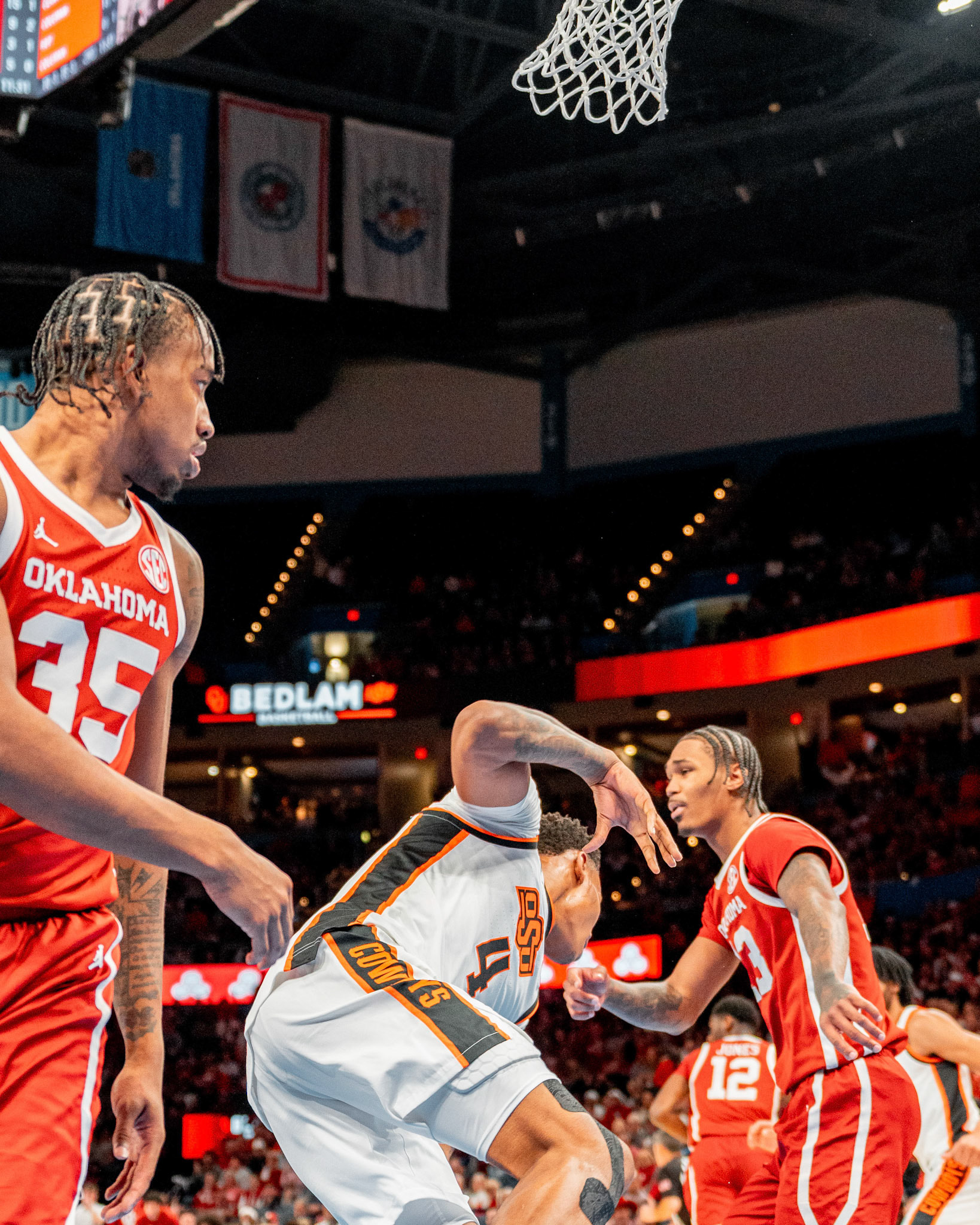 Image Taken at OkState vs Oklahoma, 13, 12, 2025, Paycom Center, Oklahoma City Oklahoma. Carson Skidmore/OSU Athletics
