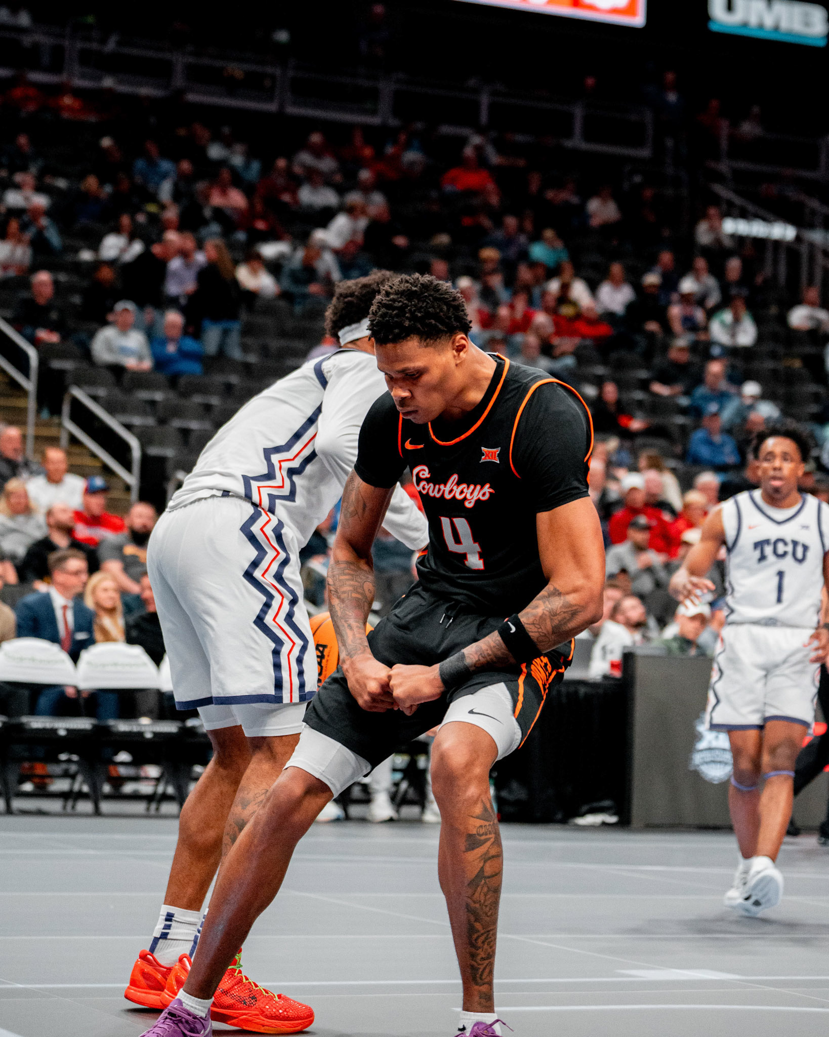 Image Taken at MBB vs TCU (Big 12 Tournamentt, 12, 03, 2026, T-Mobile Center, Kansas City Missouri. Carson Skidmore/OSU Athletics