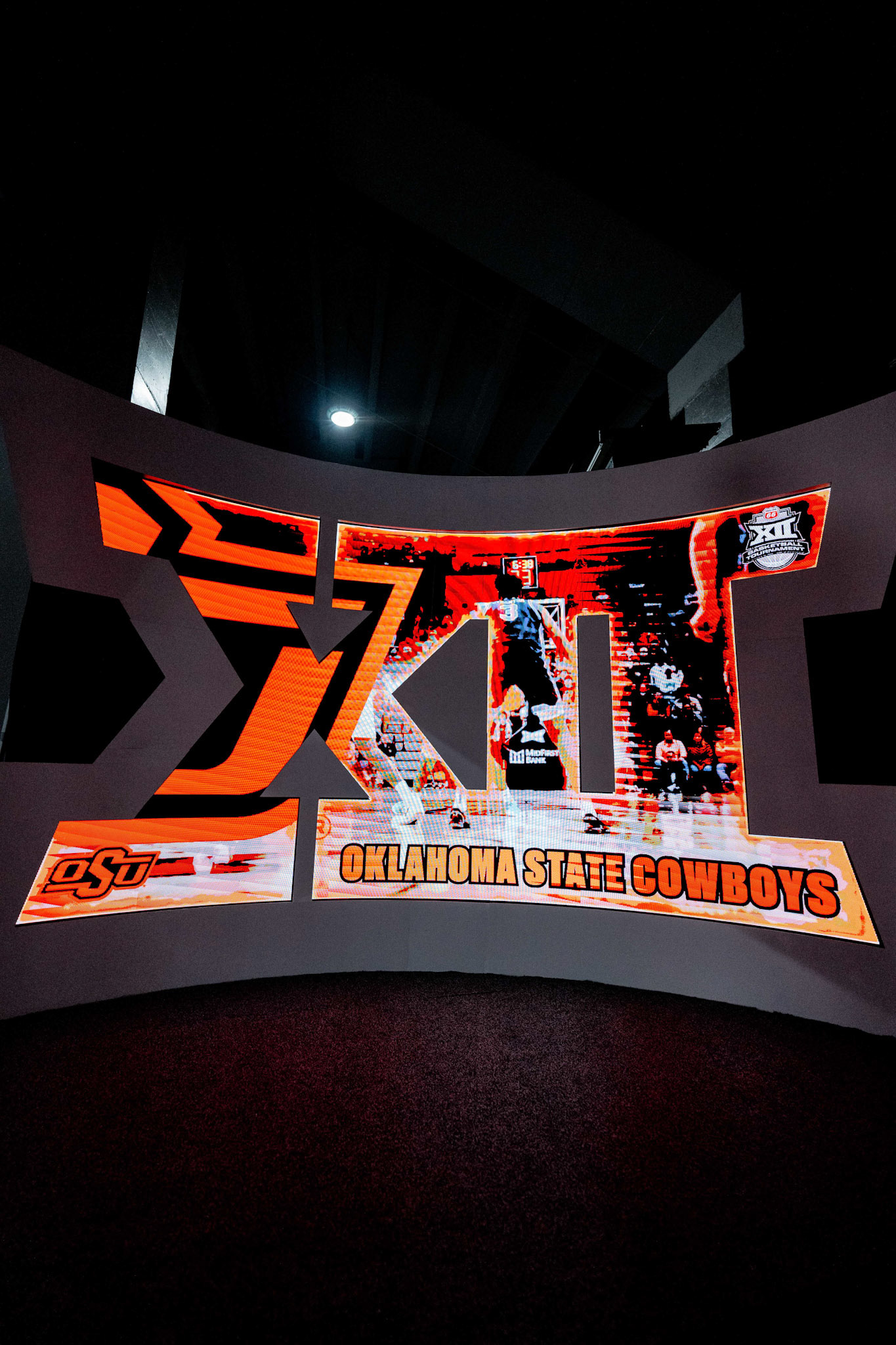 Image Taken at 2026 Phillips 66 Big 12 Men's Basketball Tournament, 11, 03, 2026, T-Mobile Center, Kansas City Missouri. Carson Skidmore/OSU Athletics