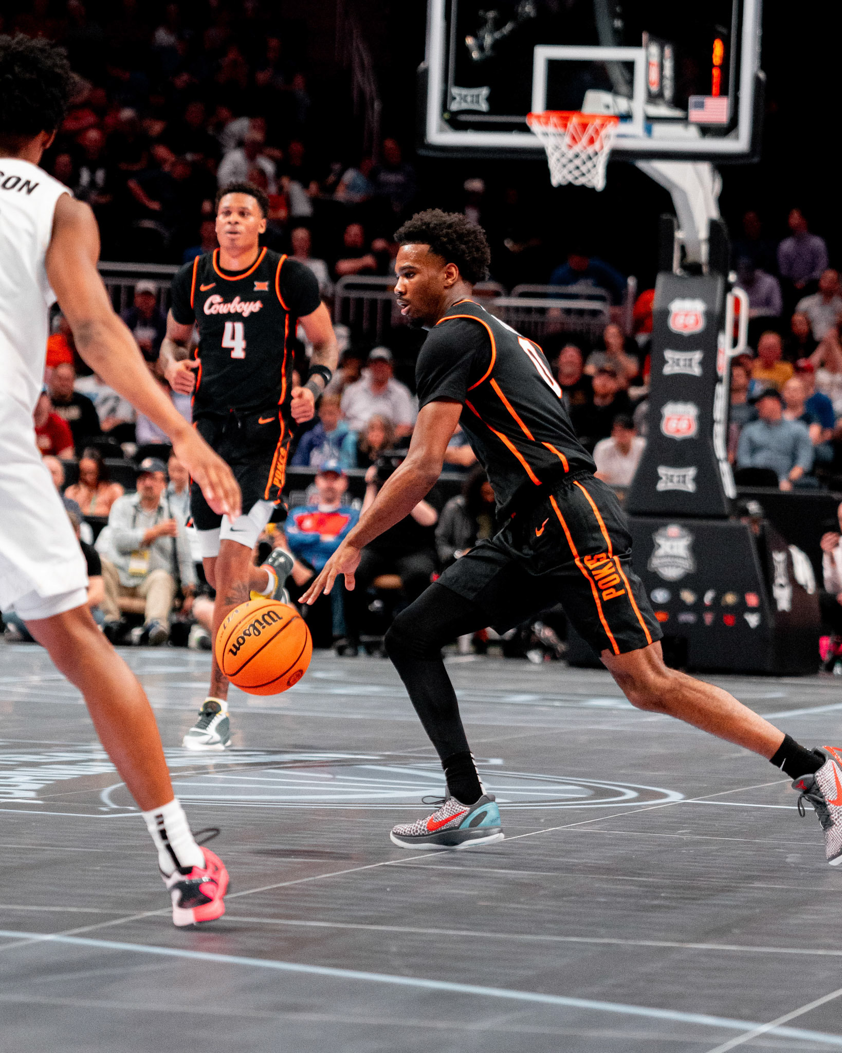 Image Taken at 2026 Phillips 66 Big 12 Men's Basketball Tournament, 11, 03, 2026, T-Mobile Center, Kansas City Missouri. Carson Skidmore/OSU Athletics