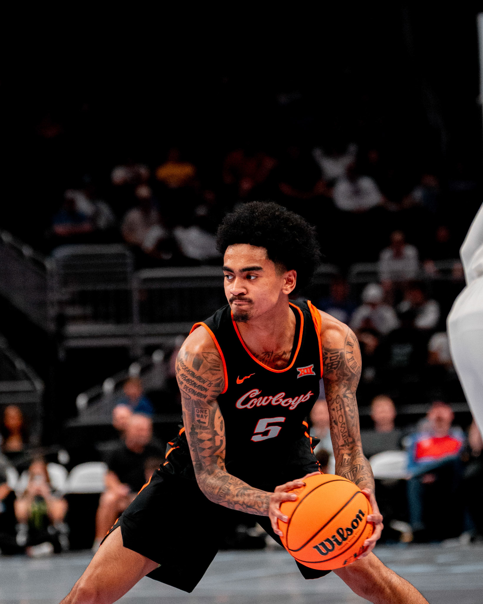 Image Taken at 2026 Phillips 66 Big 12 Men's Basketball Tournament, 11, 03, 2026, T-Mobile Center, Kansas City Missouri. Carson Skidmore/OSU Athletics