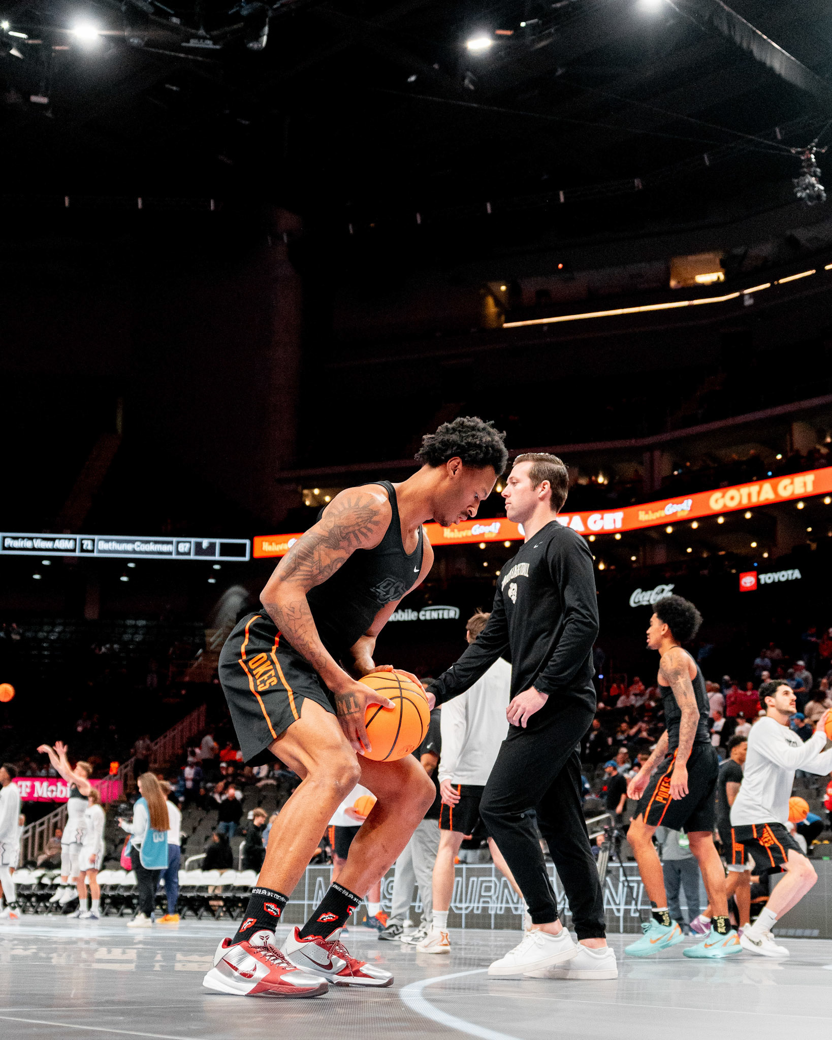 Image Taken at MBB vs TCU (Big 12 Tournamentt, 12, 03, 2026, T-Mobile Center, Kansas City Missouri. Carson Skidmore/OSU Athletics