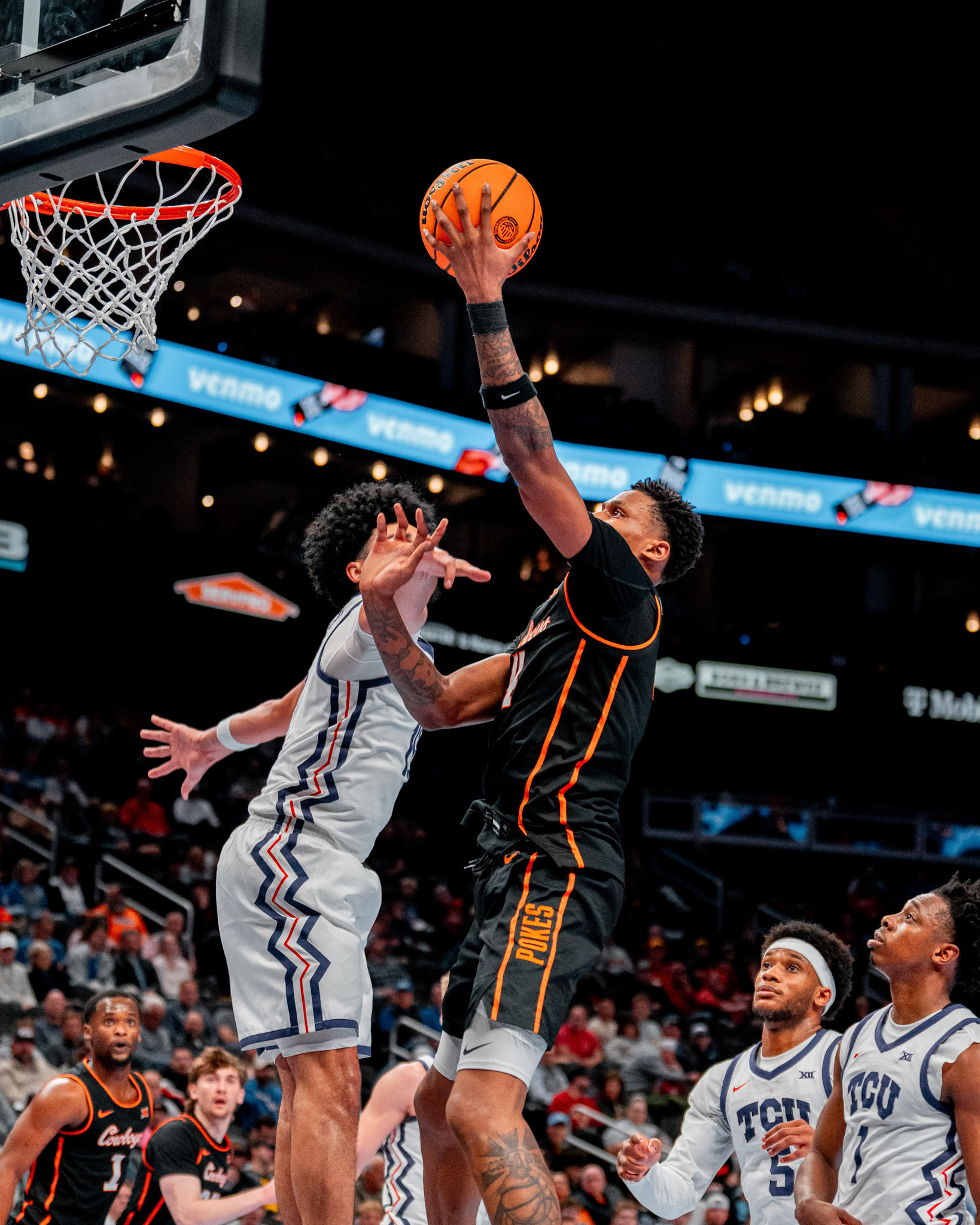 Image Taken at MBB vs TCU (Big 12 Tournamentt, 12, 03, 2026, T-Mobile Center, Kansas City Missouri. Carson Skidmore/OSU Athletics