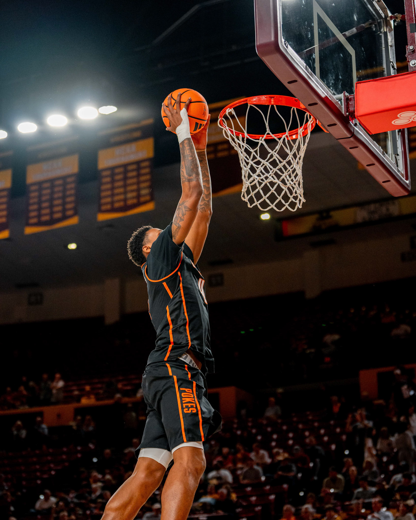 Image Taken at Oklahoma State Mens Basketball at Arizona State University, 10, 02, 2026, Desert Financial Arena, Tempe, Arizona. Carson Skidmore/OSU Athletics