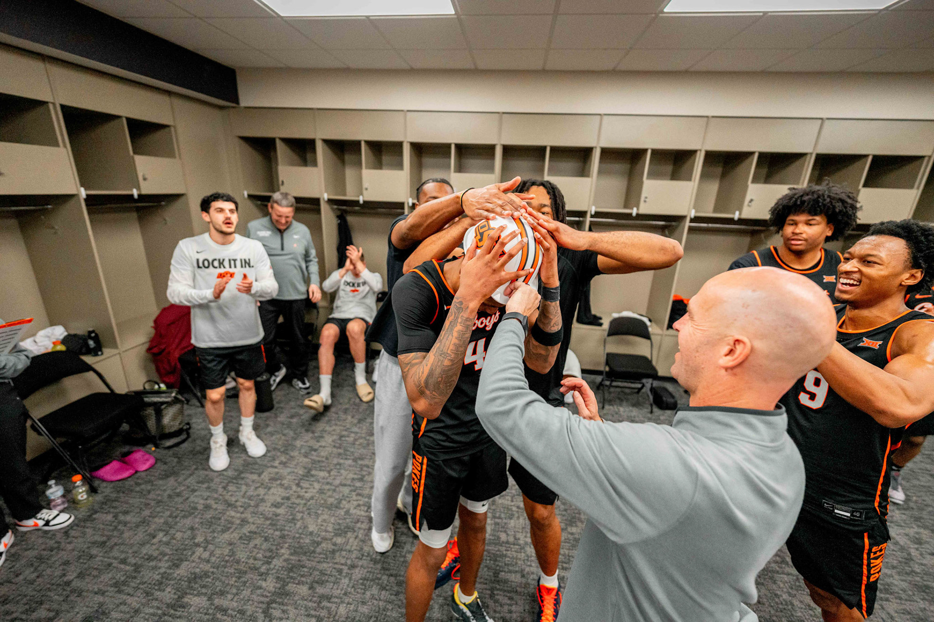 Image Taken at 2026 Phillips 66 Big 12 Men's Basketball Tournament, 11, 03, 2026, T-Mobile Center, Kansas City Missouri. Carson Skidmore/OSU Athletics