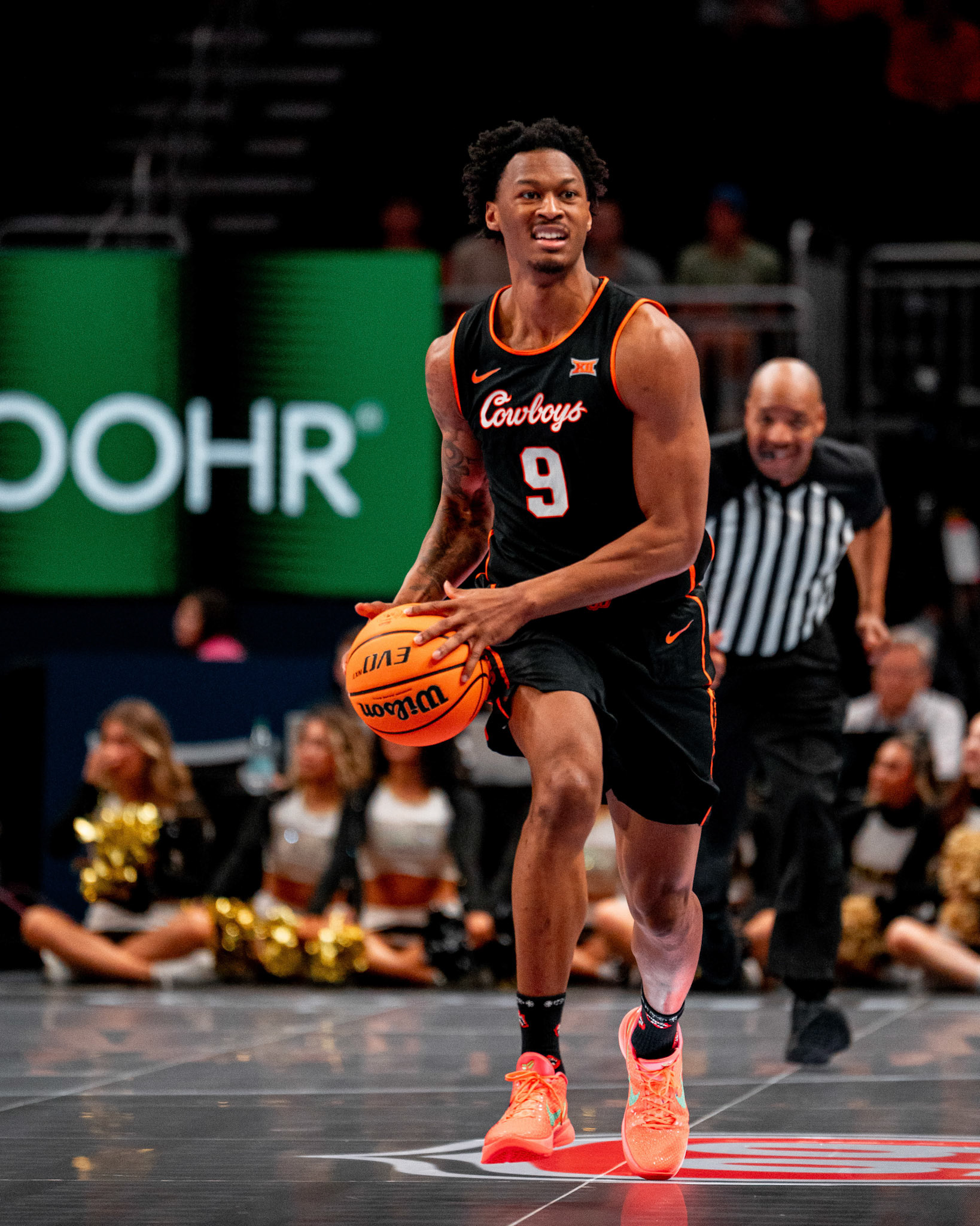 Image Taken at 2026 Phillips 66 Big 12 Men's Basketball Tournament, 11, 03, 2026, T-Mobile Center, Kansas City Missouri. Carson Skidmore/OSU Athletics