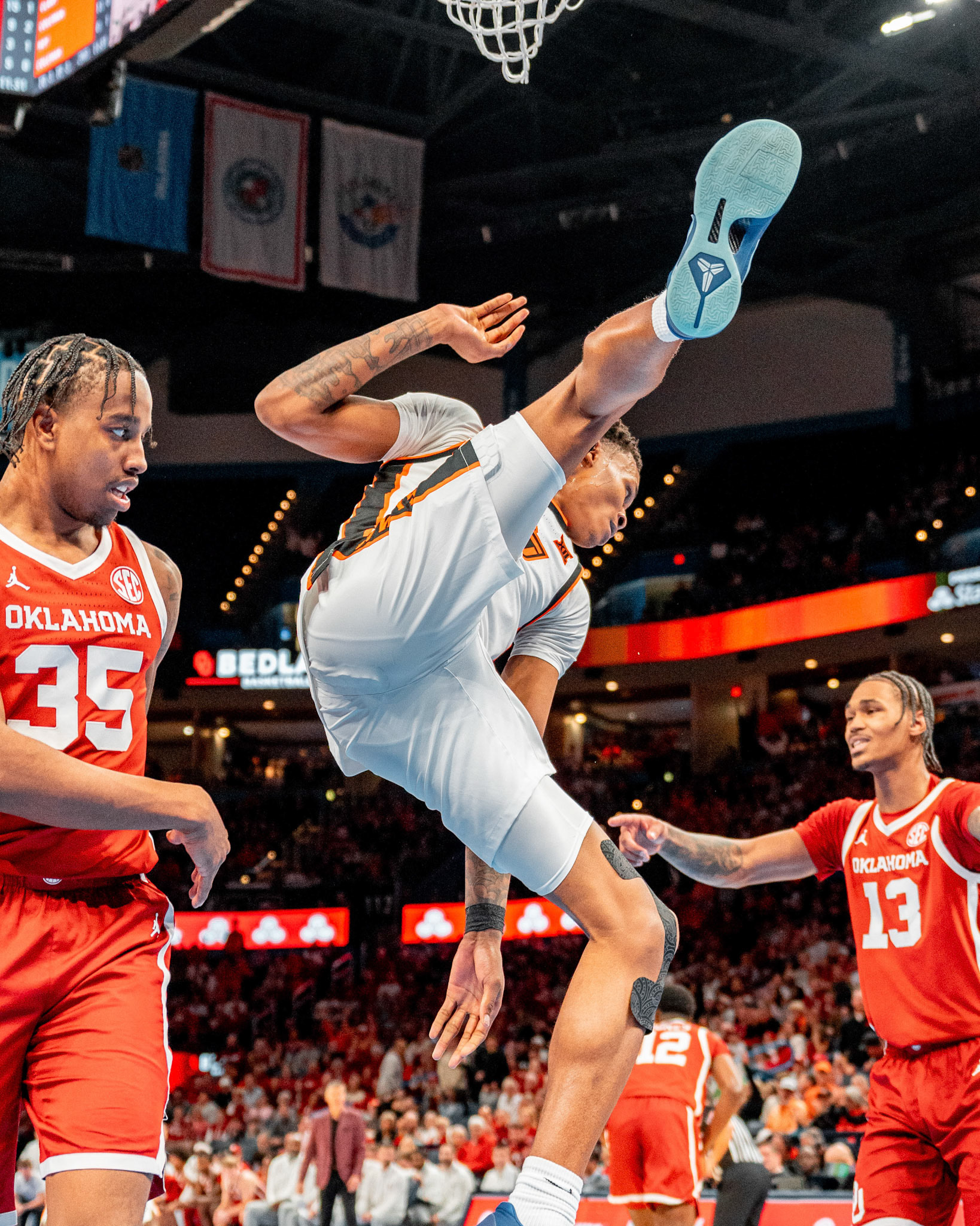 Image Taken at OkState vs Oklahoma, 13, 12, 2025, Paycom Center, Oklahoma City Oklahoma. Carson Skidmore/OSU Athletics