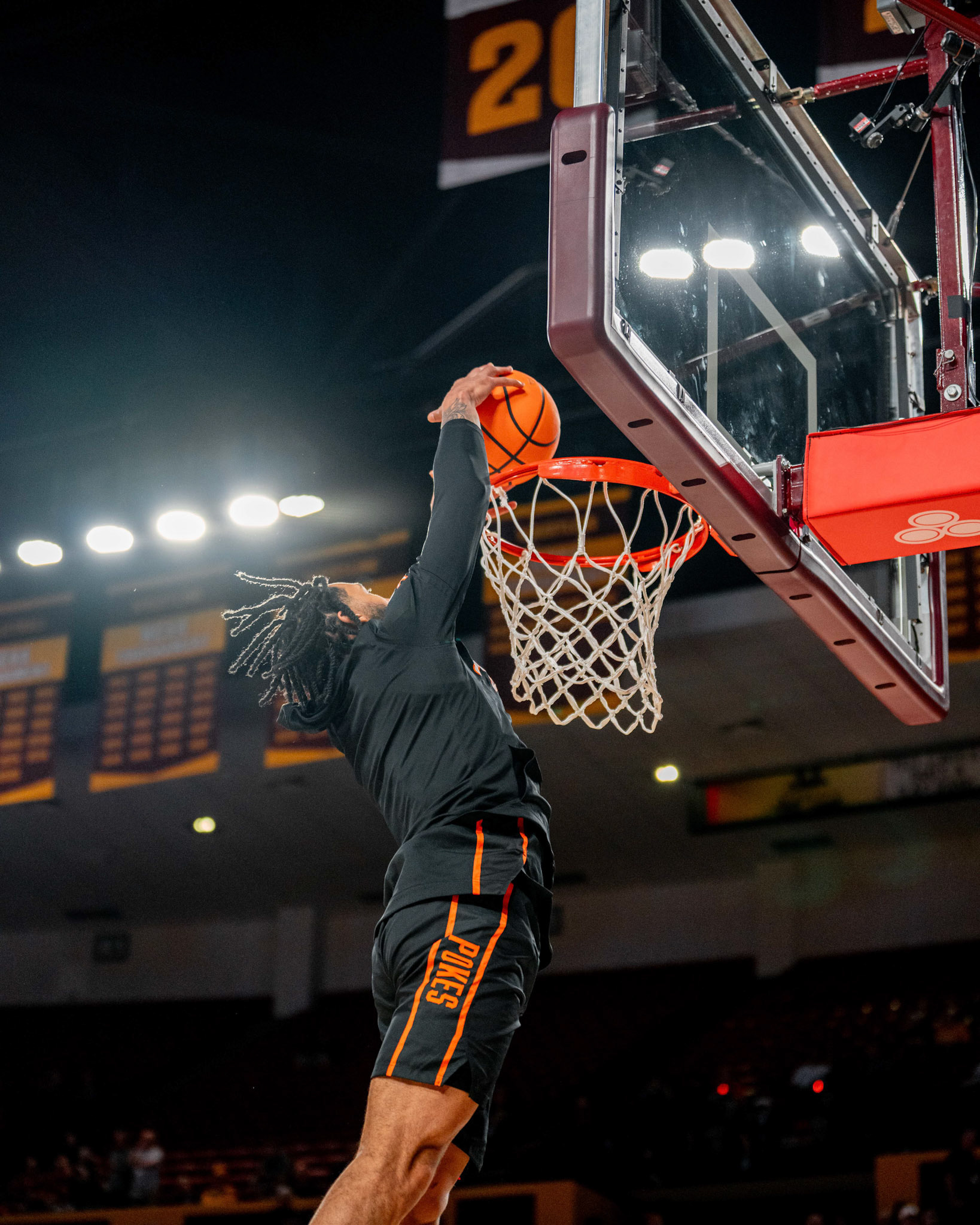 Image Taken at Oklahoma State Mens Basketball at Arizona State University, 10, 02, 2026, Desert Financial Arena, Tempe, Arizona. Carson Skidmore/OSU Athletics