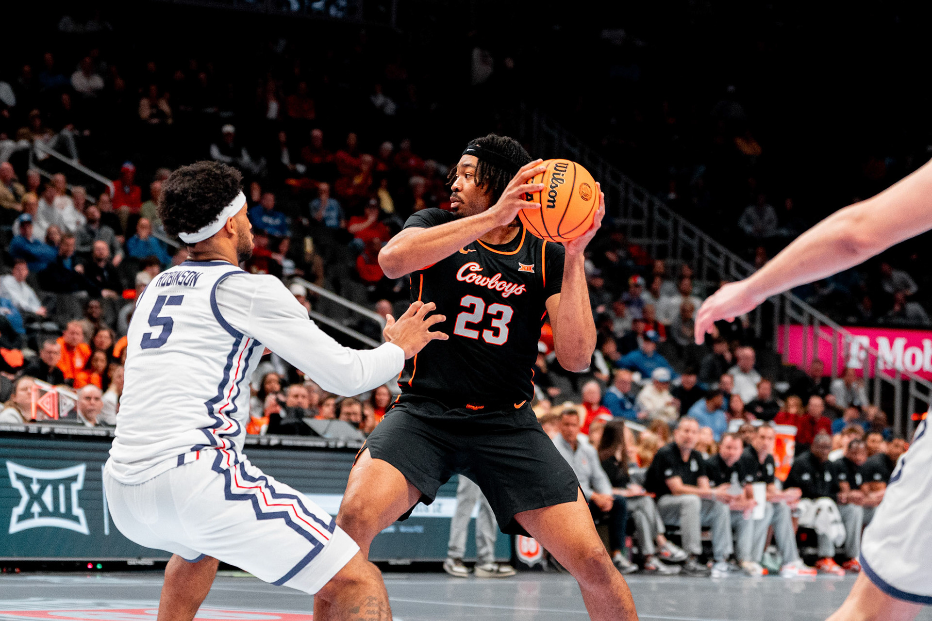 Image Taken at MBB vs TCU (Big 12 Tournamentt, 12, 03, 2026, T-Mobile Center, Kansas City Missouri. Carson Skidmore/OSU Athletics