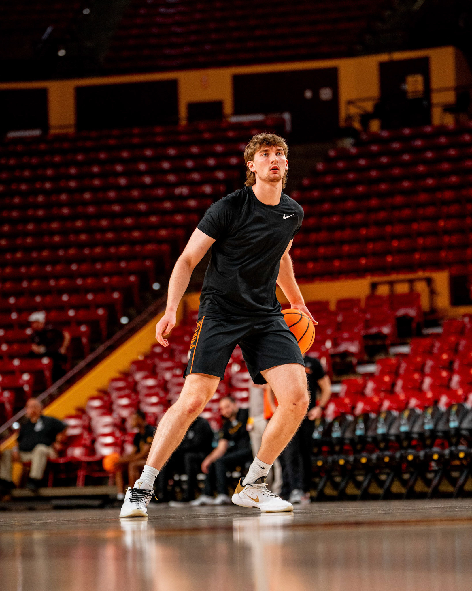 Image Taken at Oklahoma State Mens Basketball at Arizona State University, 10, 02, 2026, Desert Financial Arena, Tempe, Arizona. Carson Skidmore/OSU Athletics