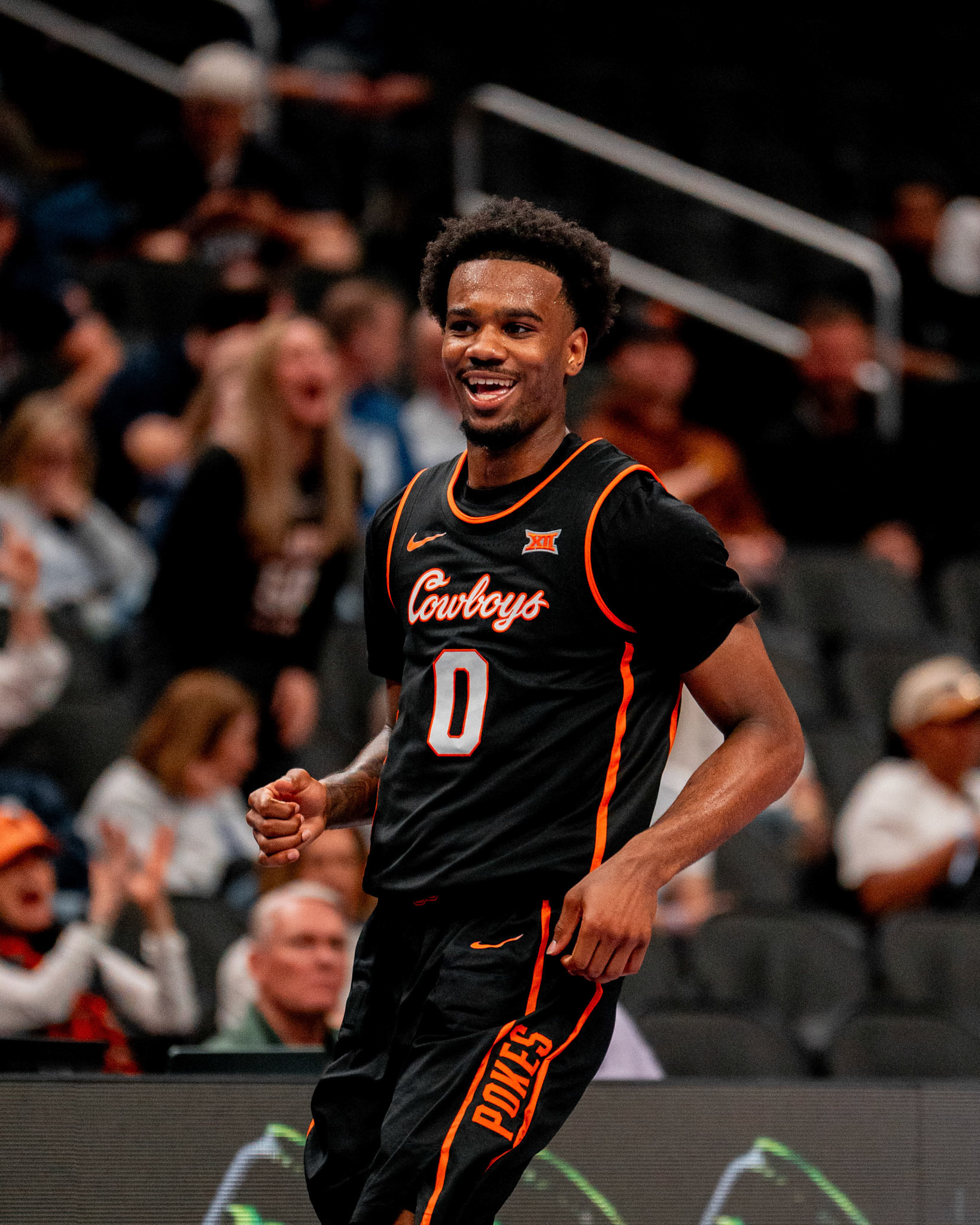 Image Taken at 2026 Phillips 66 Big 12 Men's Basketball Tournament, 11, 03, 2026, T-Mobile Center, Kansas City Missouri. Carson Skidmore/OSU Athletics