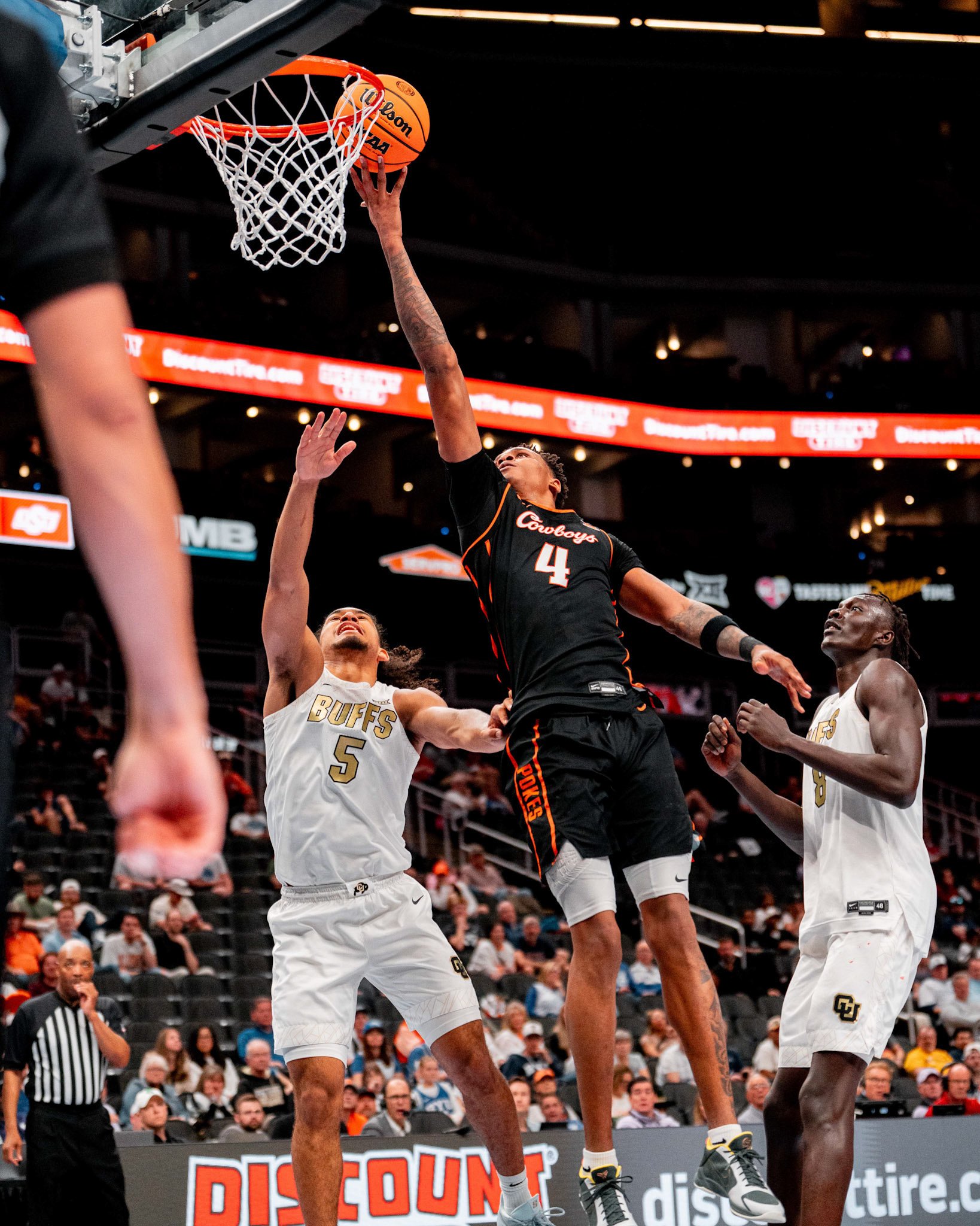 Image Taken at 2026 Phillips 66 Big 12 Men's Basketball Tournament, 11, 03, 2026, T-Mobile Center, Kansas City Missouri. Carson Skidmore/OSU Athletics