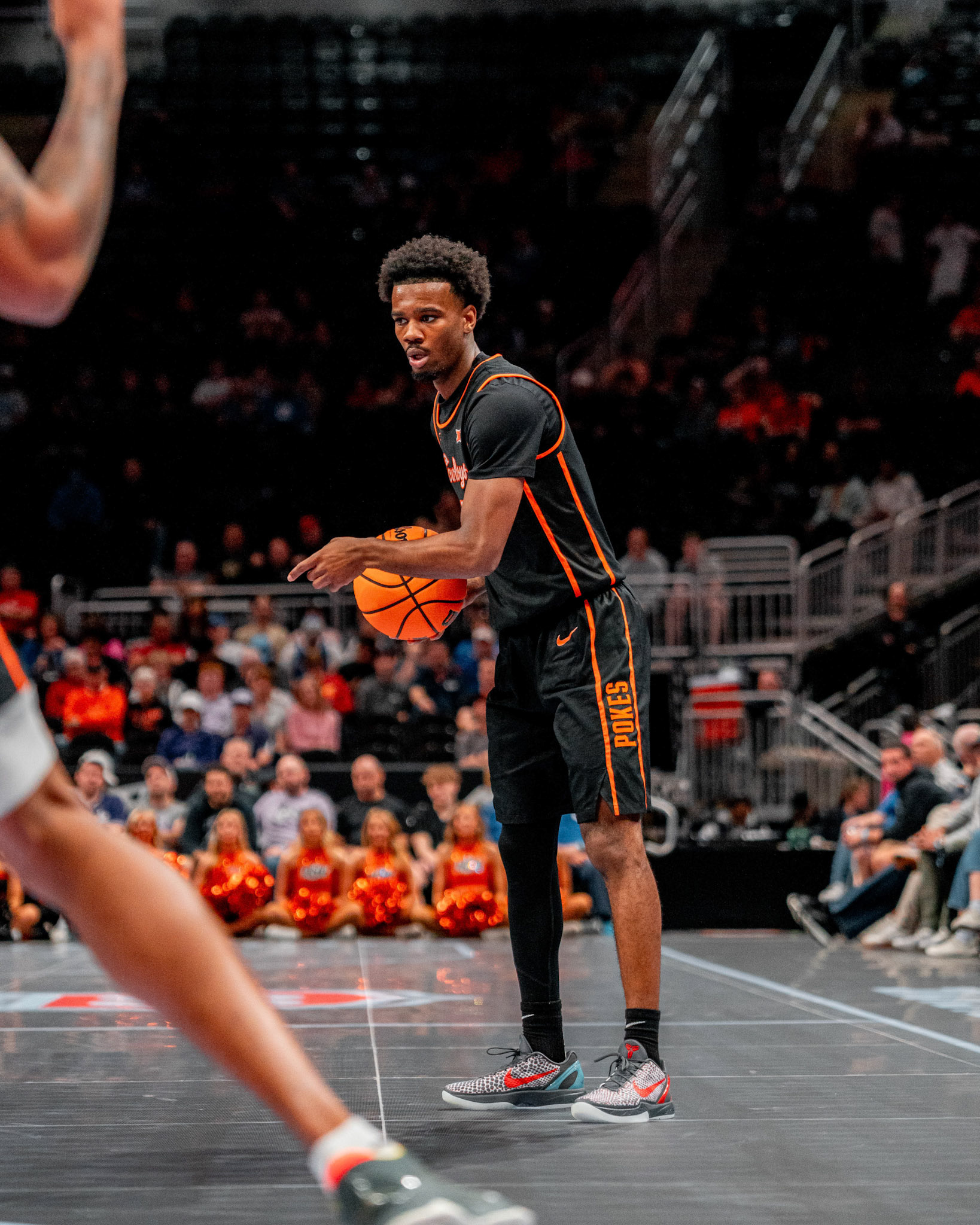 Image Taken at 2026 Phillips 66 Big 12 Men's Basketball Tournament, 11, 03, 2026, T-Mobile Center, Kansas City Missouri. Carson Skidmore/OSU Athletics