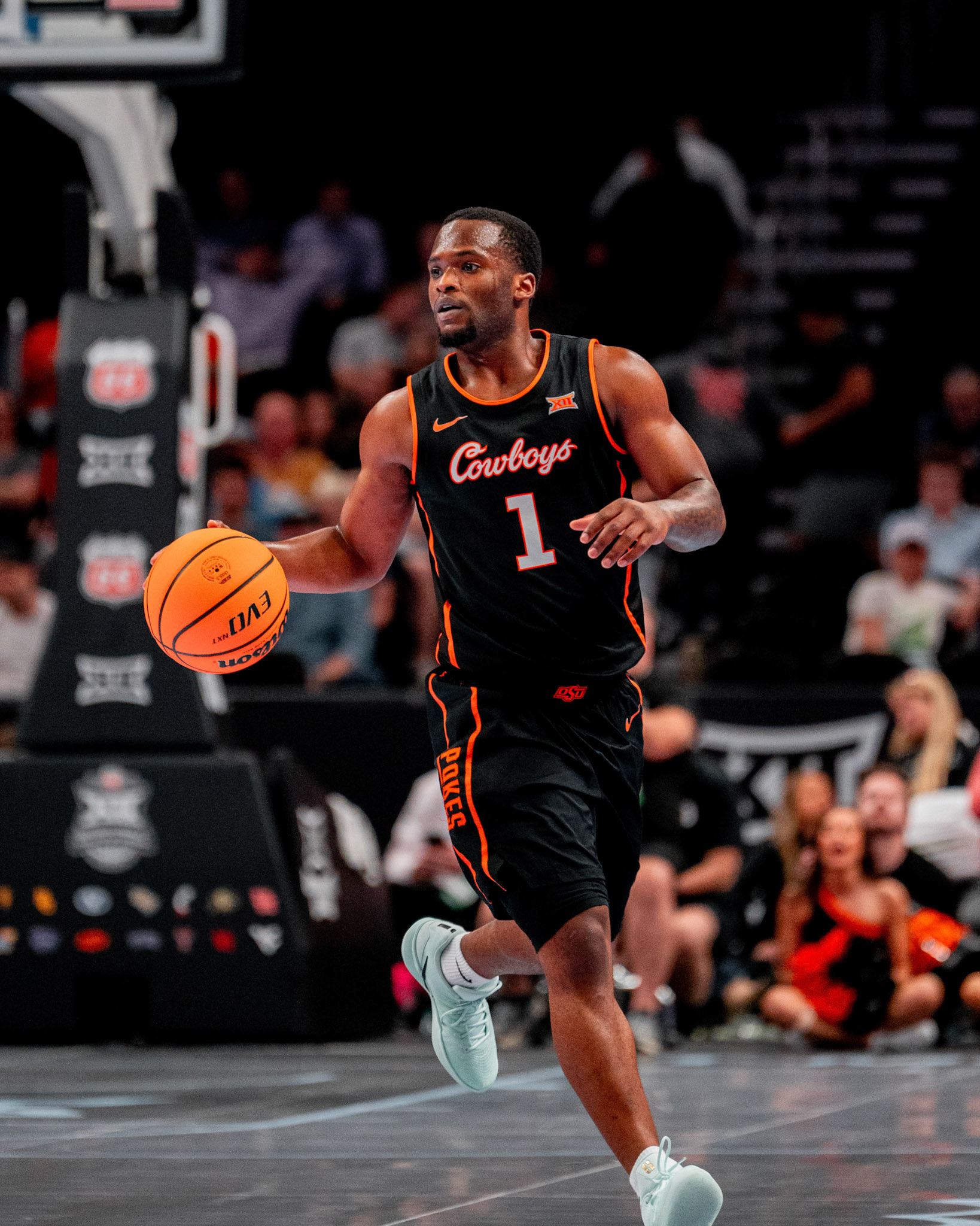 Image Taken at 2026 Phillips 66 Big 12 Men's Basketball Tournament, 11, 03, 2026, T-Mobile Center, Kansas City Missouri. Carson Skidmore/OSU Athletics