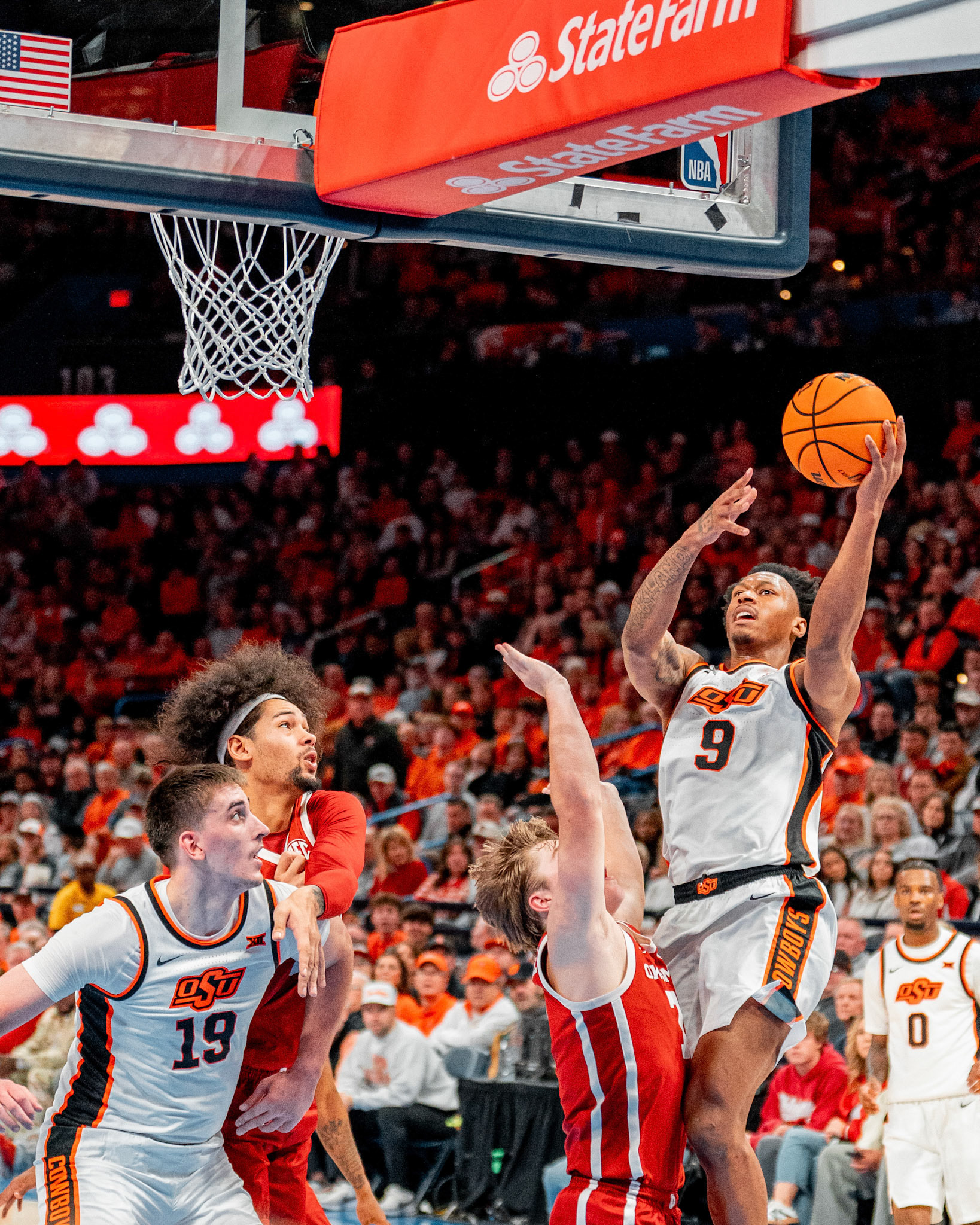Image Taken at OkState vs Oklahoma, 13, 12, 2025, Paycom Center, Oklahoma City Oklahoma. Carson Skidmore/OSU Athletics