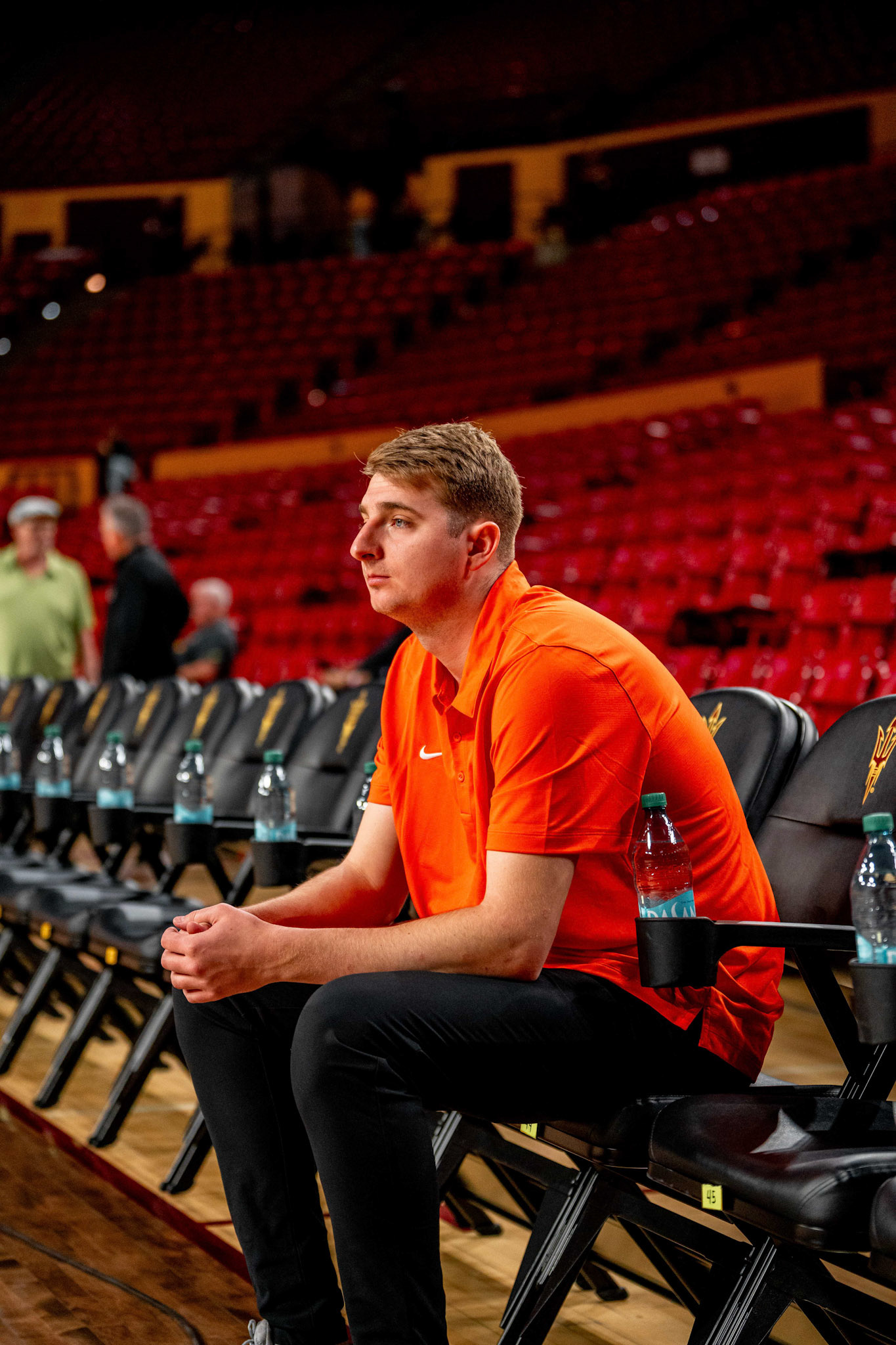 Image Taken at Oklahoma State Mens Basketball at Arizona State University, 10, 02, 2026, Desert Financial Arena, Tempe, Arizona. Carson Skidmore/OSU Athletics
