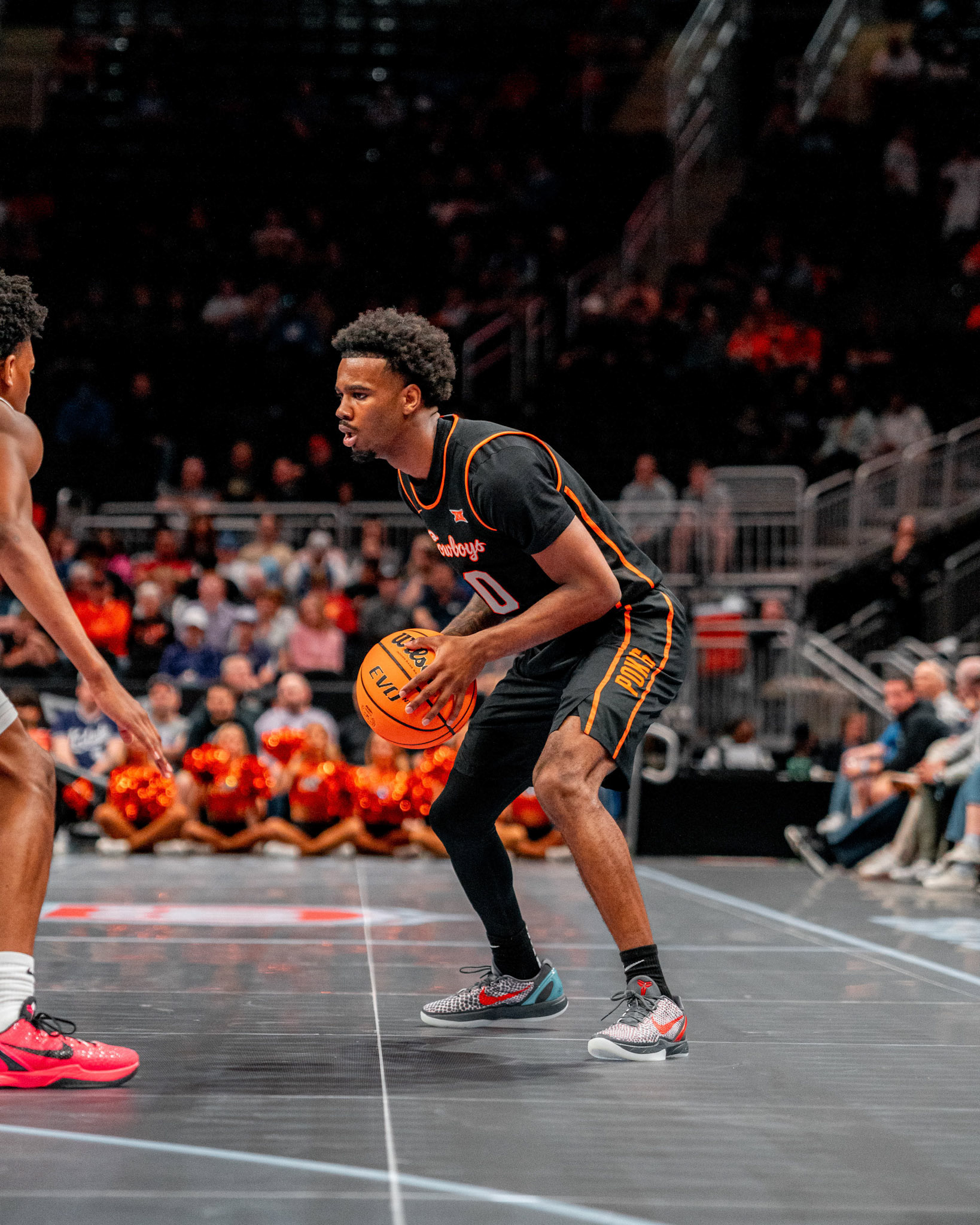 Image Taken at 2026 Phillips 66 Big 12 Men's Basketball Tournament, 11, 03, 2026, T-Mobile Center, Kansas City Missouri. Carson Skidmore/OSU Athletics