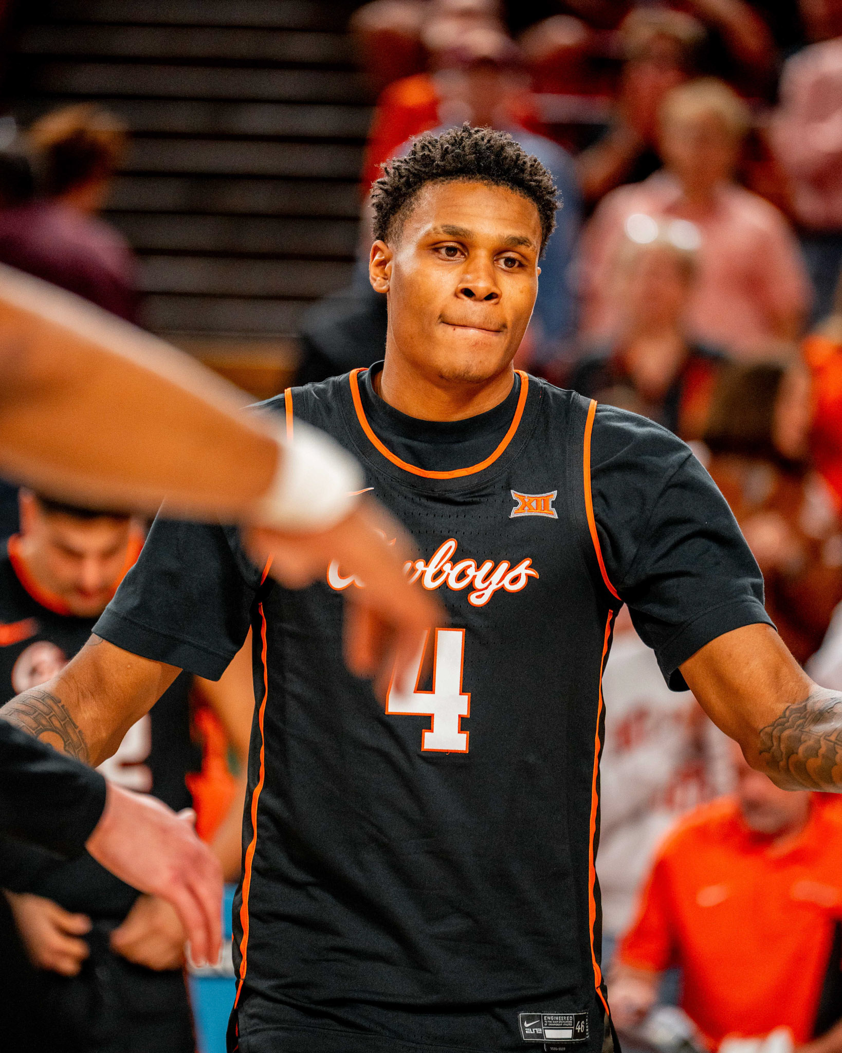 Image Taken at Oklahoma State Mens Basketball at Arizona State University, 10, 02, 2026, Desert Financial Arena, Tempe, Arizona. Carson Skidmore/OSU Athletics