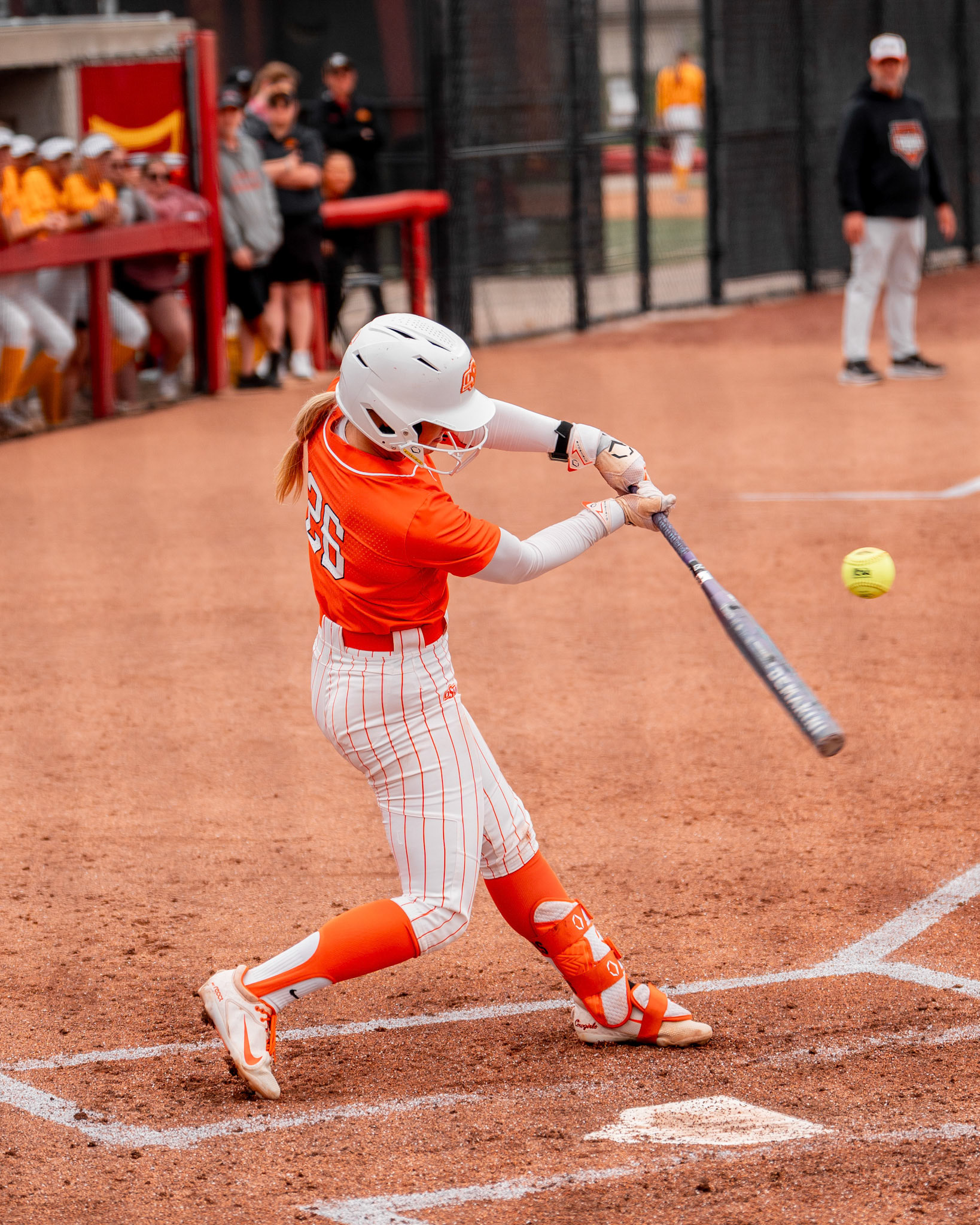 Image Taken at Cowgirl Softball at Iowa State, 12, 04, 2026, Cyclone Sports Complex, Ames, Iowa. Carson Skidmore/OSU Athletics.,