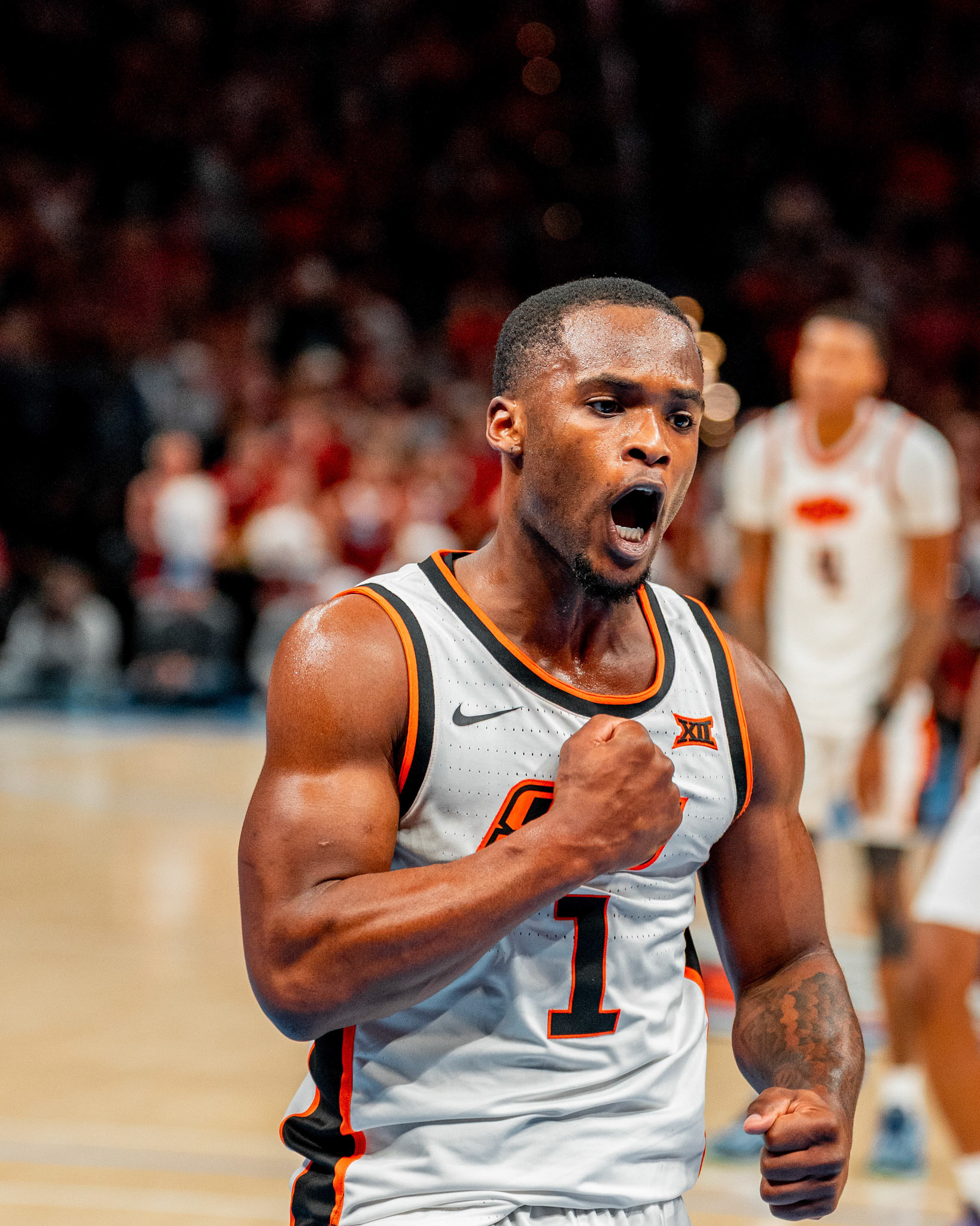 Image Taken at OkState vs Oklahoma, 13, 12, 2025, Paycom Center, Oklahoma City Oklahoma. Carson Skidmore/OSU Athletics