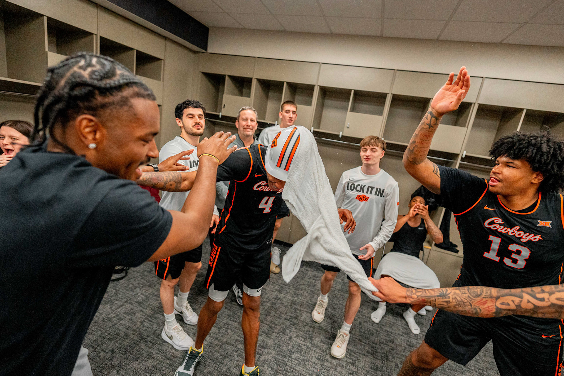 Image Taken at 2026 Phillips 66 Big 12 Men's Basketball Tournament, 11, 03, 2026, T-Mobile Center, Kansas City Missouri. Carson Skidmore/OSU Athletics