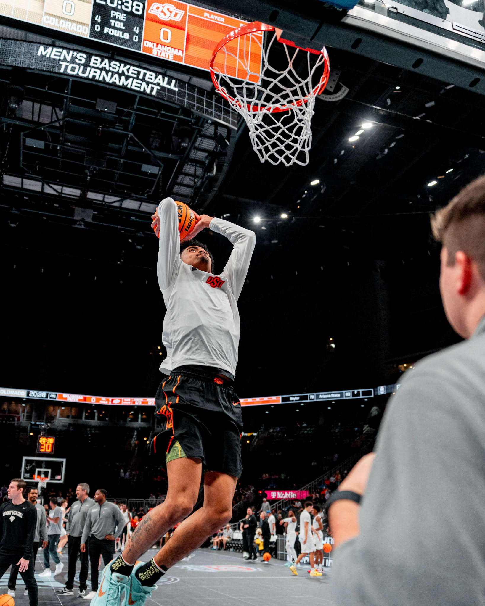 Image Taken at 2026 Phillips 66 Big 12 Men's Basketball Tournament, 11, 03, 2026, T-Mobile Center, Kansas City Missouri. Carson Skidmore/OSU Athletics