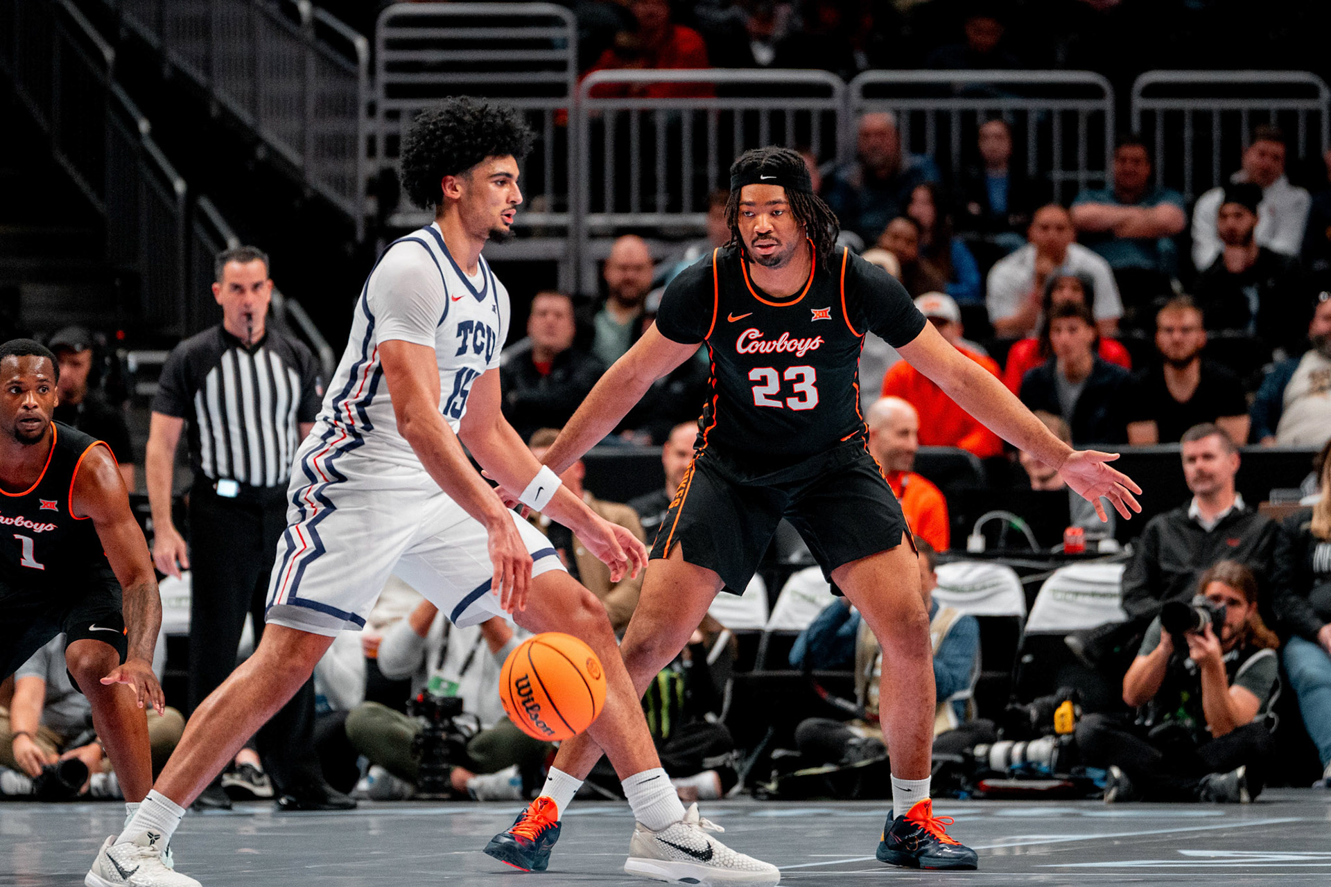 Image Taken at MBB vs TCU (Big 12 Tournamentt, 12, 03, 2026, T-Mobile Center, Kansas City Missouri. Carson Skidmore/OSU Athletics