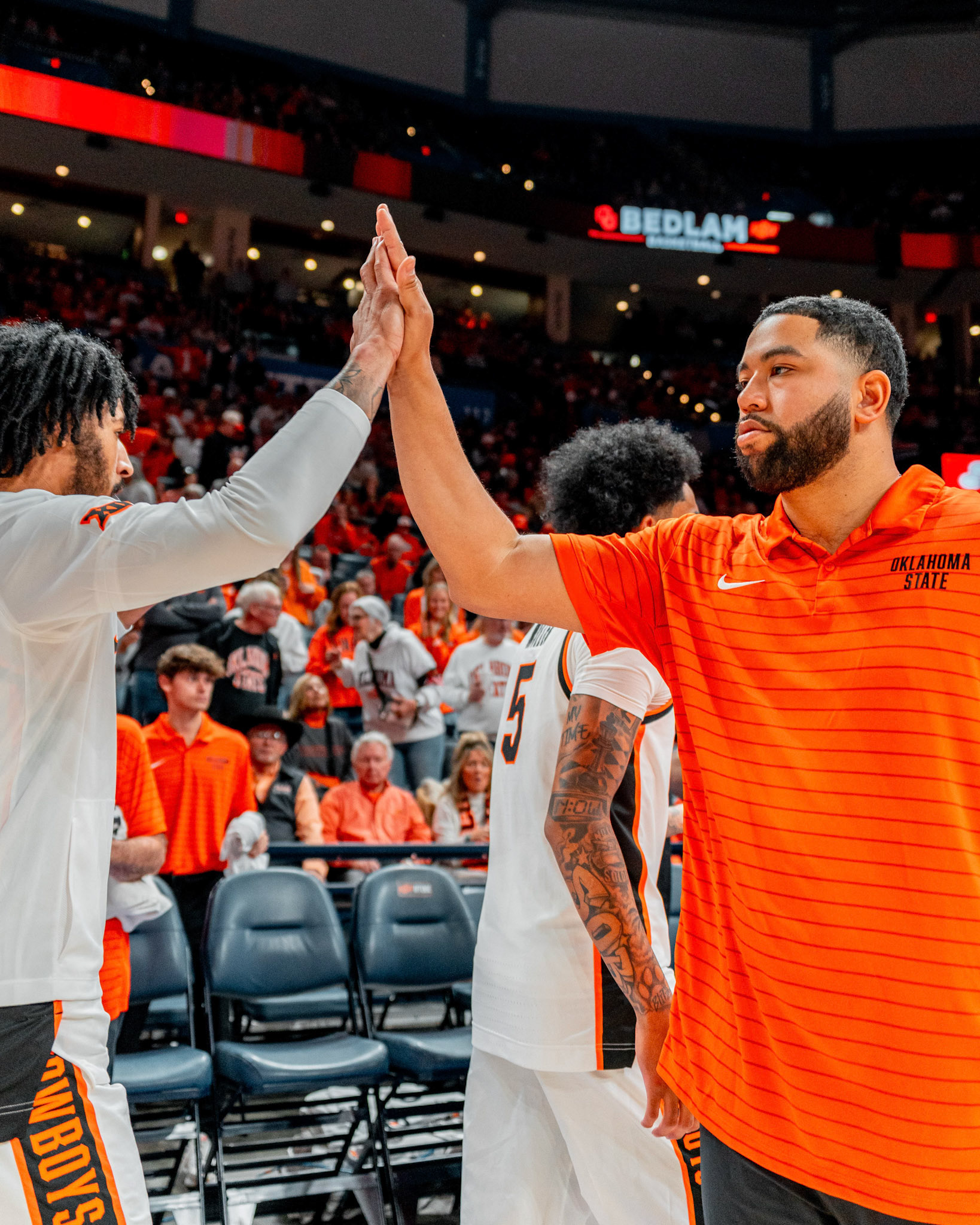 Image Taken at OkState vs Oklahoma, 13, 12, 2025, Paycom Center, Oklahoma City Oklahoma. Carson Skidmore/OSU Athletics