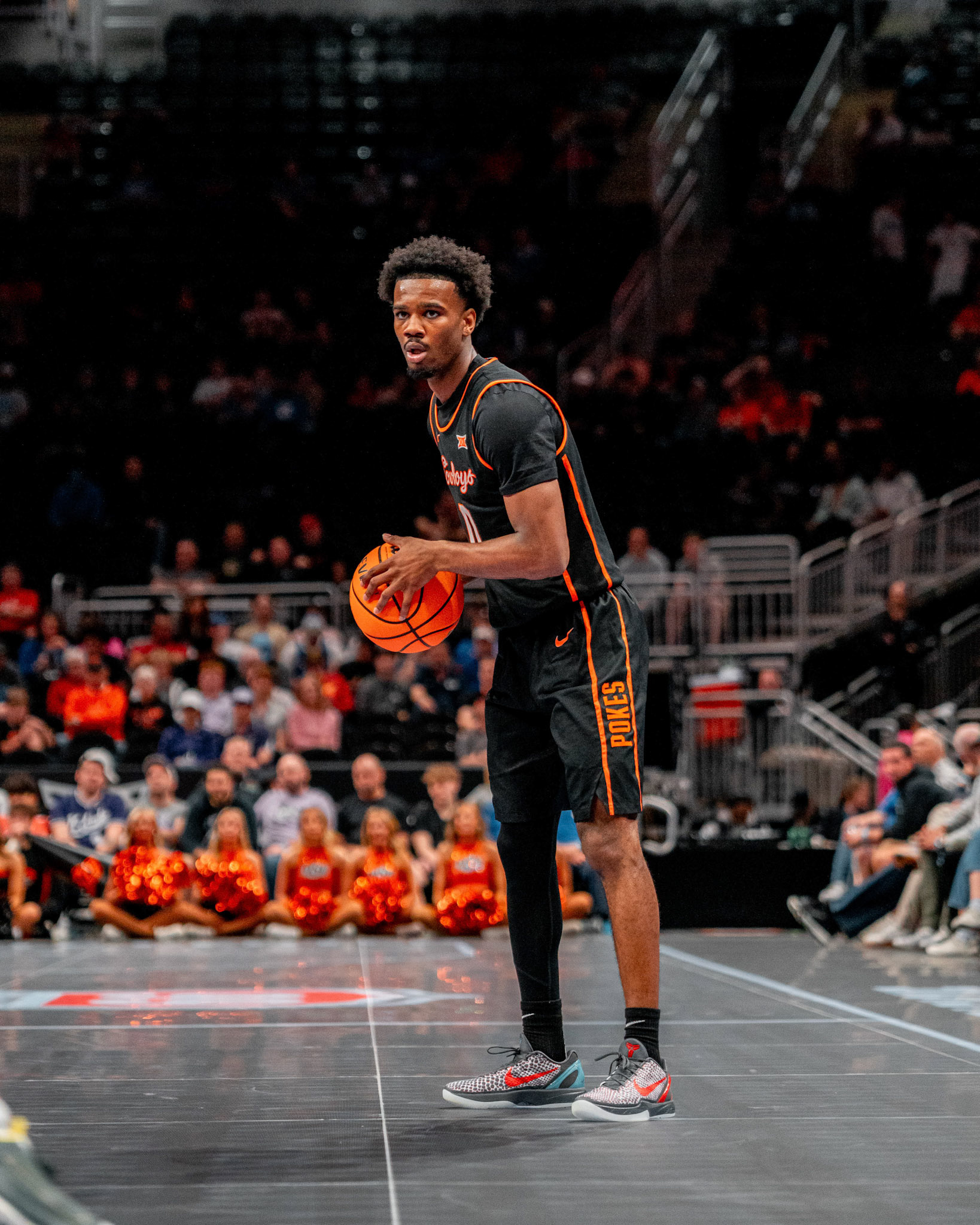 Image Taken at 2026 Phillips 66 Big 12 Men's Basketball Tournament, 11, 03, 2026, T-Mobile Center, Kansas City Missouri. Carson Skidmore/OSU Athletics