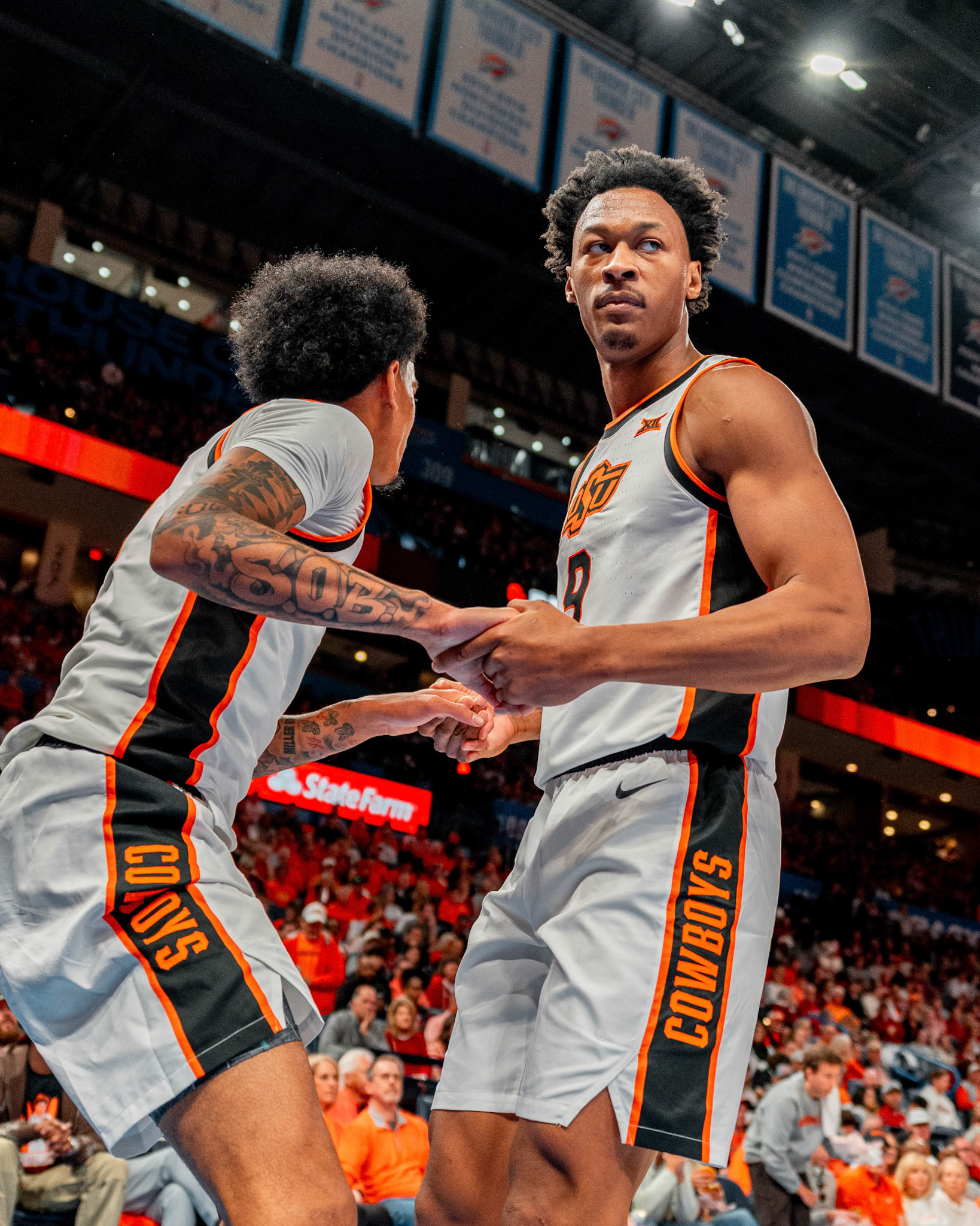 Image Taken at OkState vs Oklahoma, 13, 12, 2025, Paycom Center, Oklahoma City Oklahoma. Carson Skidmore/OSU Athletics