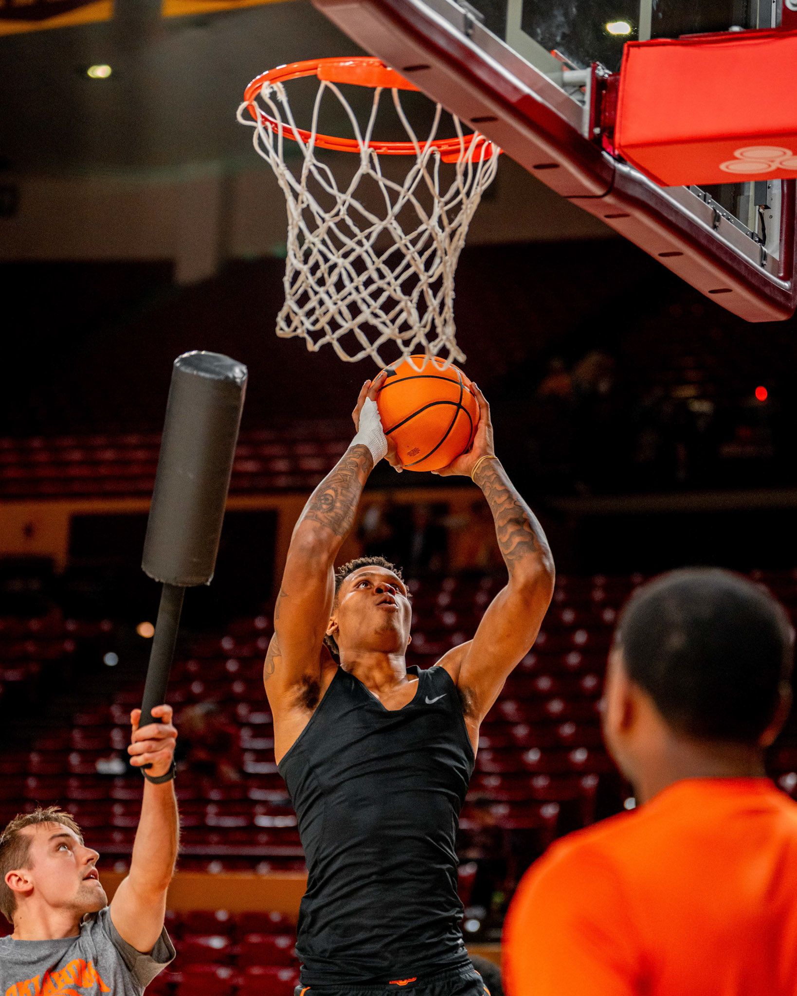 Image Taken at Oklahoma State Mens Basketball at Arizona State University, 10, 02, 2026, Desert Financial Arena, Tempe, Arizona. Carson Skidmore/OSU Athletics