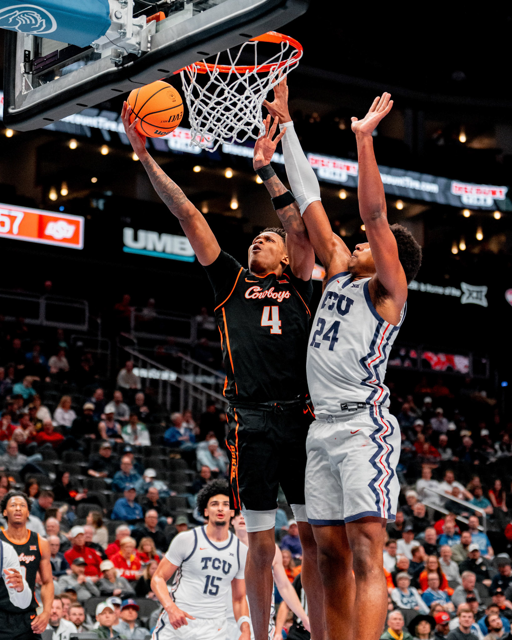 Image Taken at MBB vs TCU (Big 12 Tournamentt, 12, 03, 2026, T-Mobile Center, Kansas City Missouri. Carson Skidmore/OSU Athletics