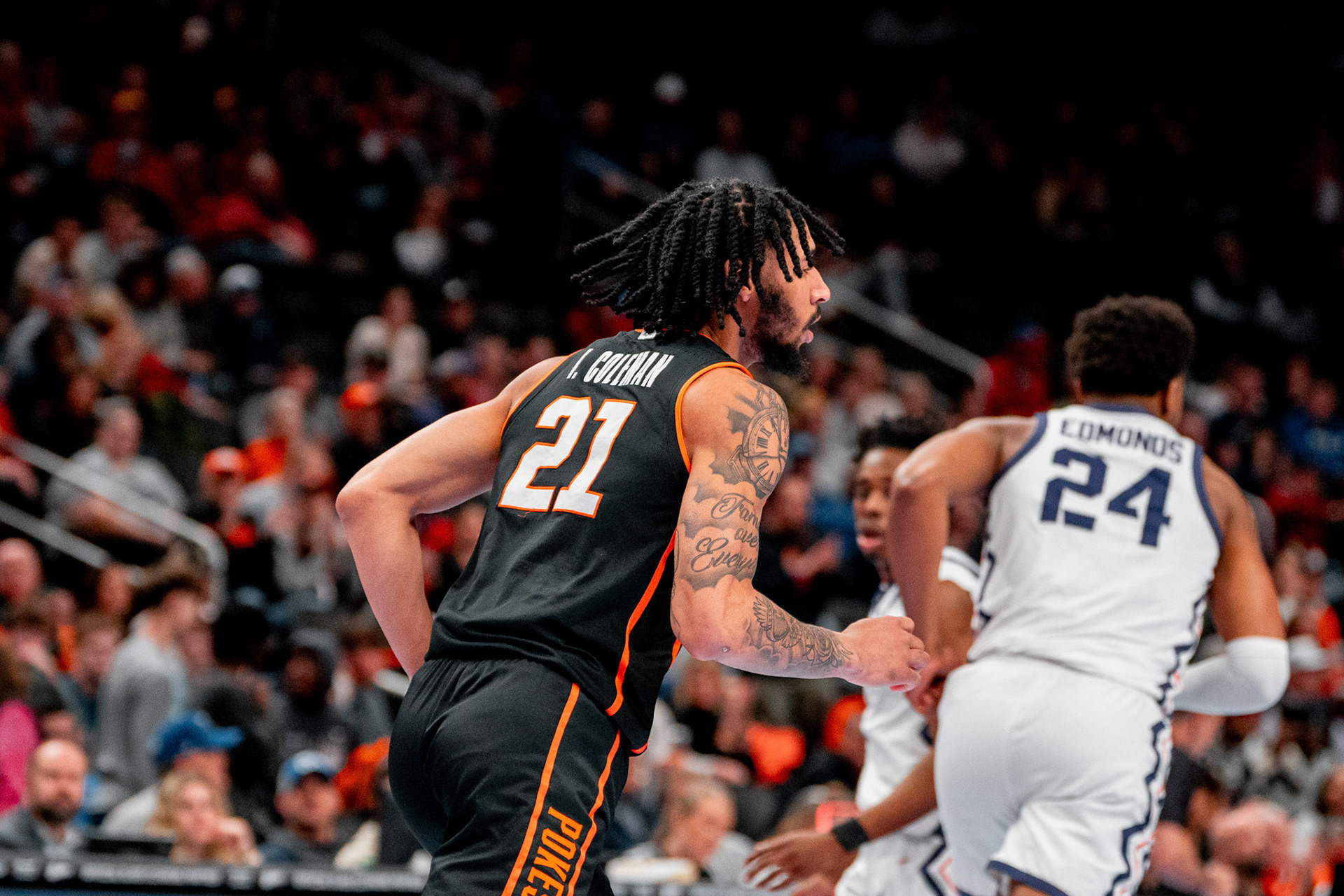 Image Taken at MBB vs TCU (Big 12 Tournamentt, 12, 03, 2026, T-Mobile Center, Kansas City Missouri. Carson Skidmore/OSU Athletics