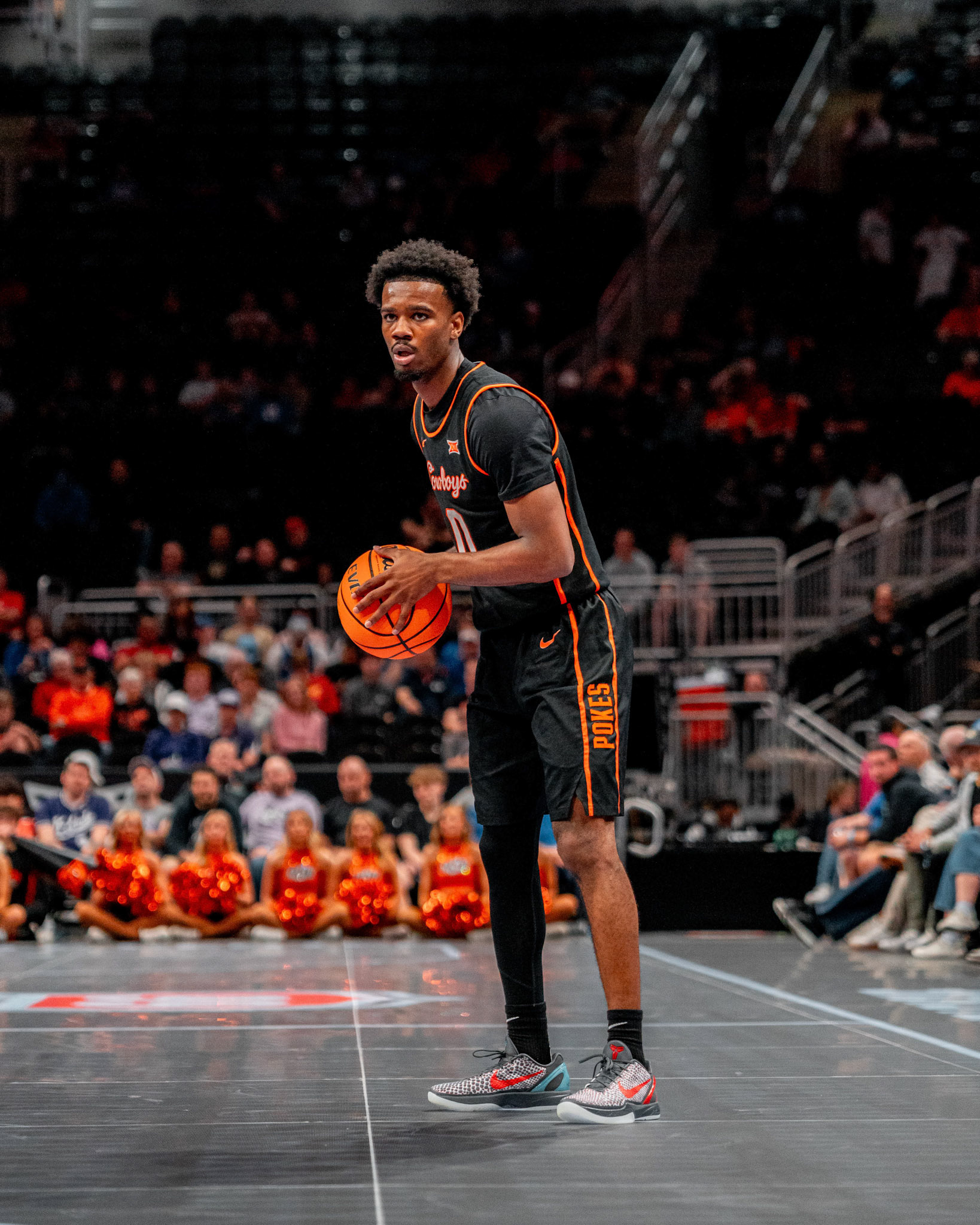 Image Taken at 2026 Phillips 66 Big 12 Men's Basketball Tournament, 11, 03, 2026, T-Mobile Center, Kansas City Missouri. Carson Skidmore/OSU Athletics