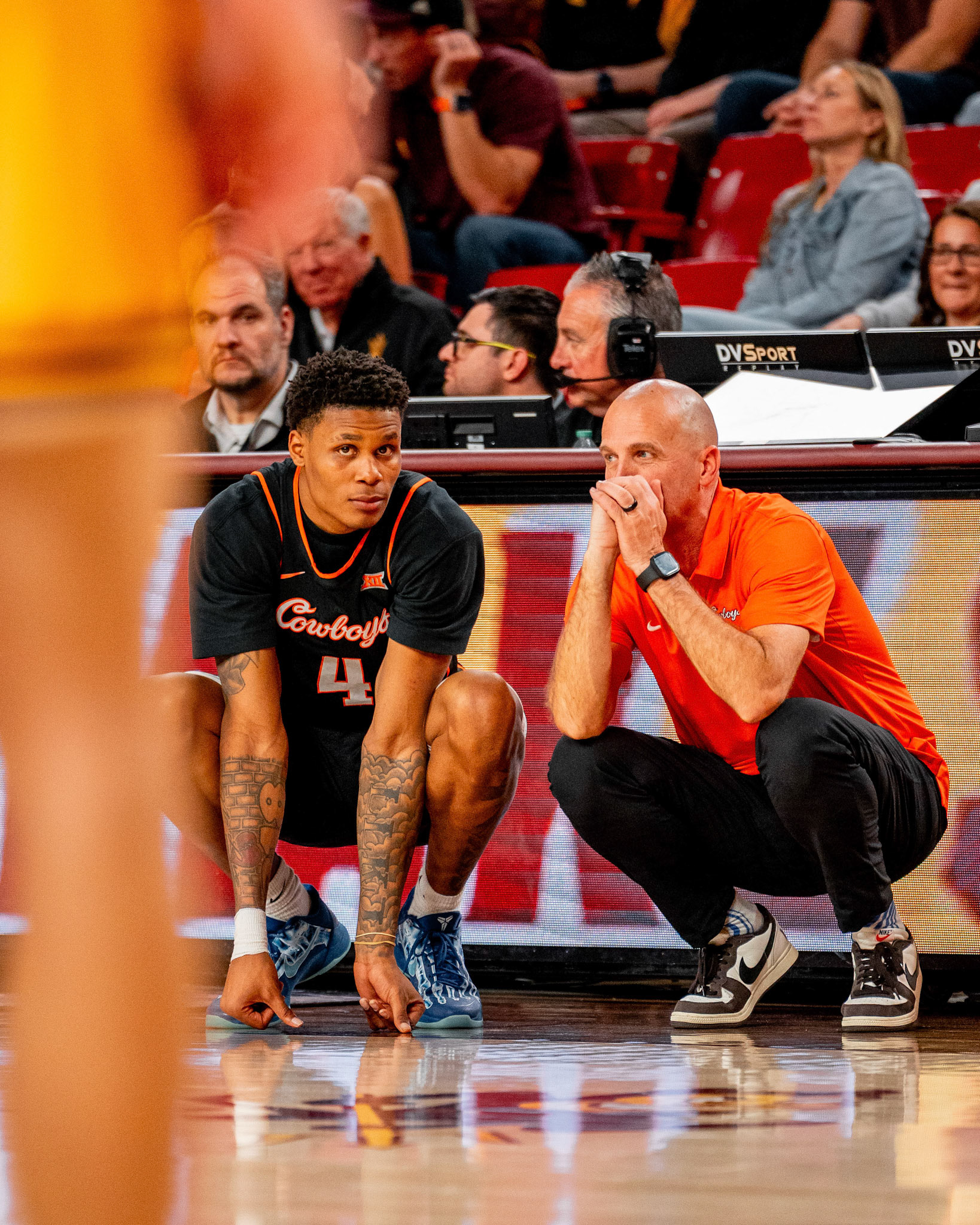 Image Taken at Oklahoma State Mens Basketball at Arizona State University, 10, 02, 2026, Desert Financial Arena, Tempe, Arizona. Carson Skidmore/OSU Athletics