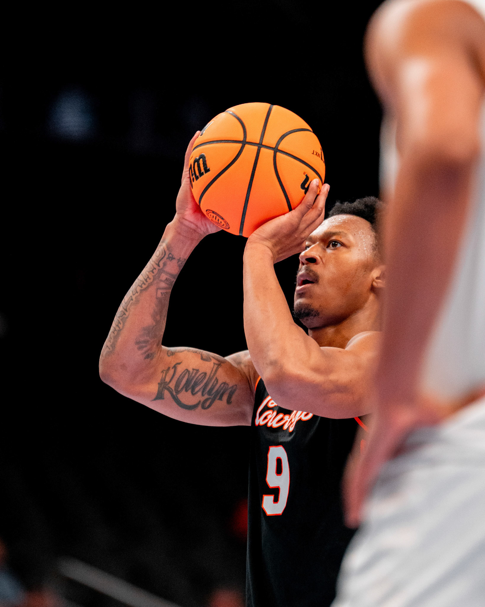 Image Taken at 2026 Phillips 66 Big 12 Men's Basketball Tournament, 11, 03, 2026, T-Mobile Center, Kansas City Missouri. Carson Skidmore/OSU Athletics