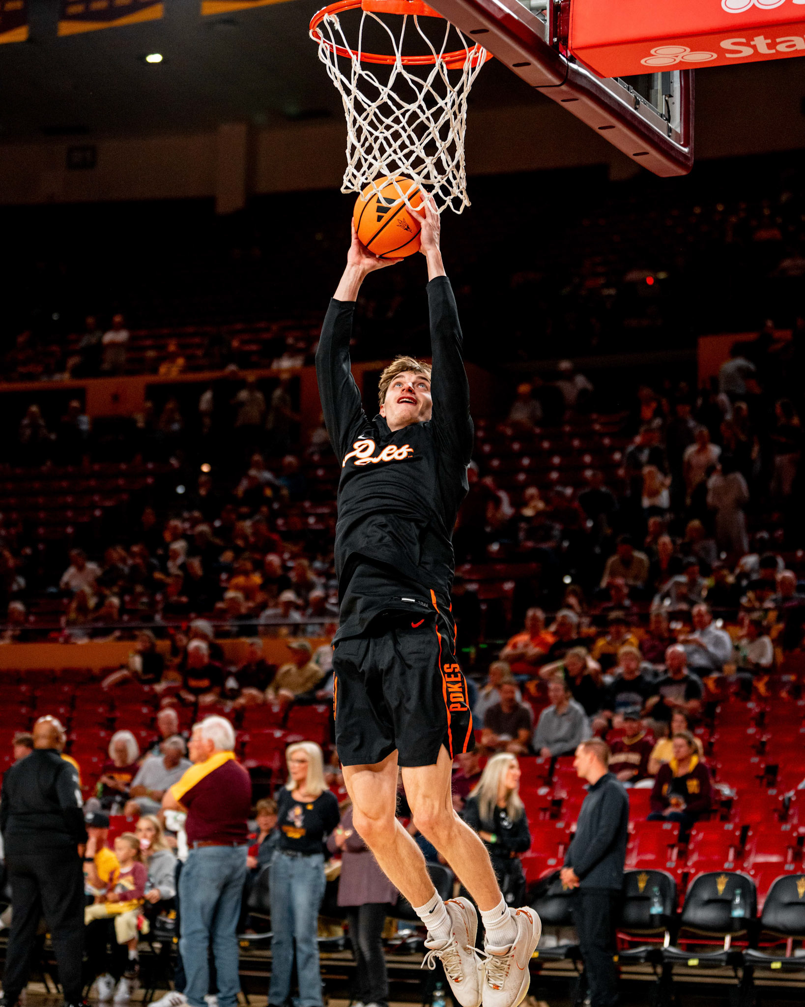 Image Taken at Oklahoma State Mens Basketball at Arizona State University, 10, 02, 2026, Desert Financial Arena, Tempe, Arizona. Carson Skidmore/OSU Athletics