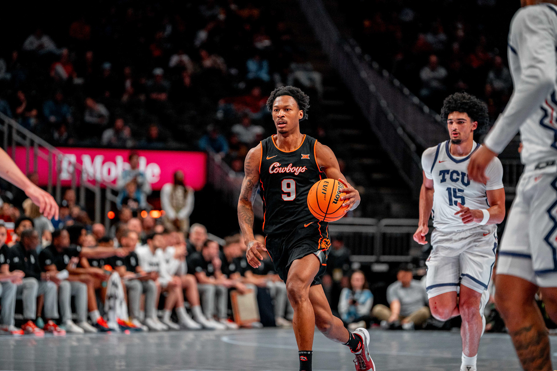 Image Taken at MBB vs TCU (Big 12 Tournamentt, 12, 03, 2026, T-Mobile Center, Kansas City Missouri. Carson Skidmore/OSU Athletics