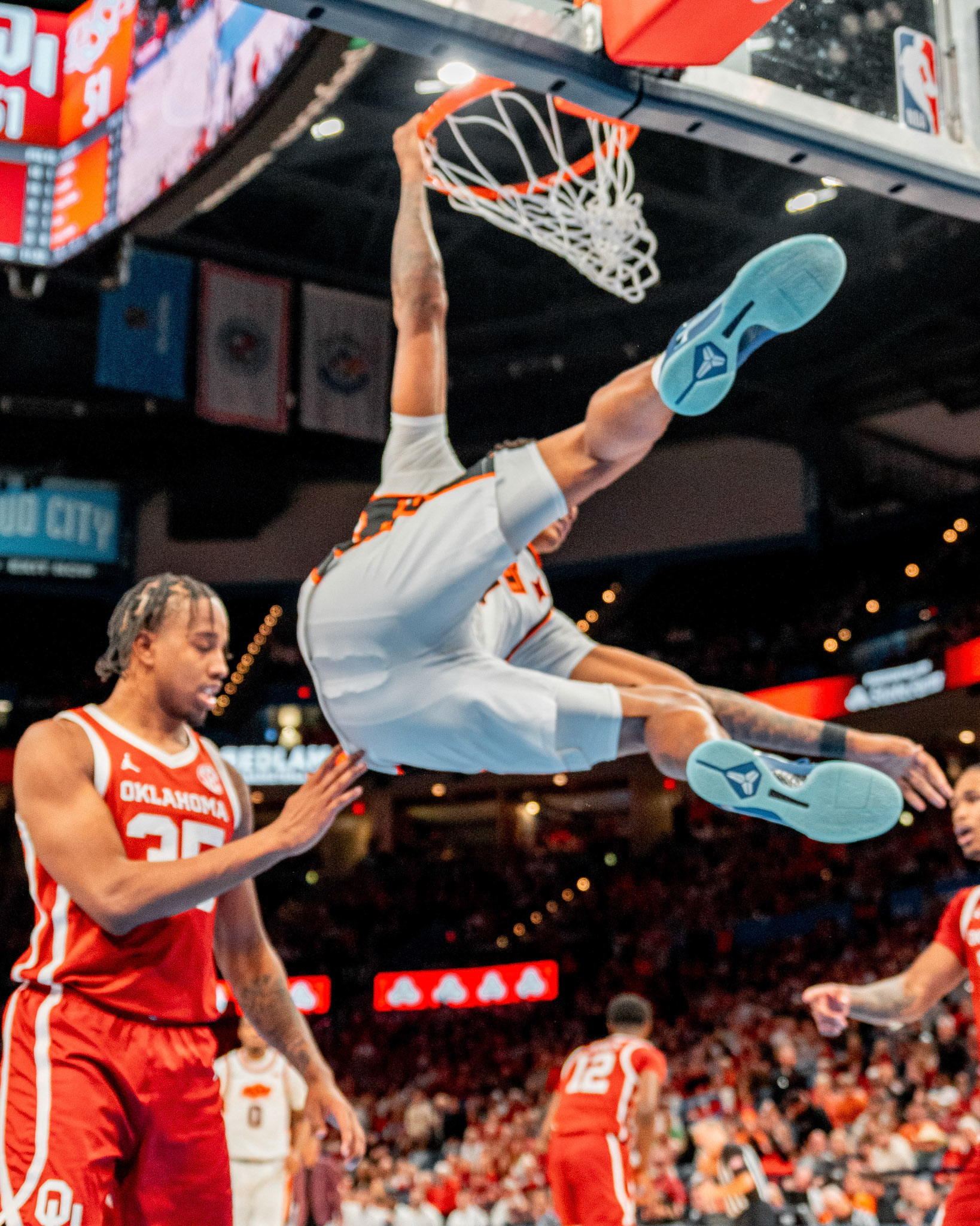 Image Taken at OkState vs Oklahoma, 13, 12, 2025, Paycom Center, Oklahoma City Oklahoma. Carson Skidmore/OSU Athletics