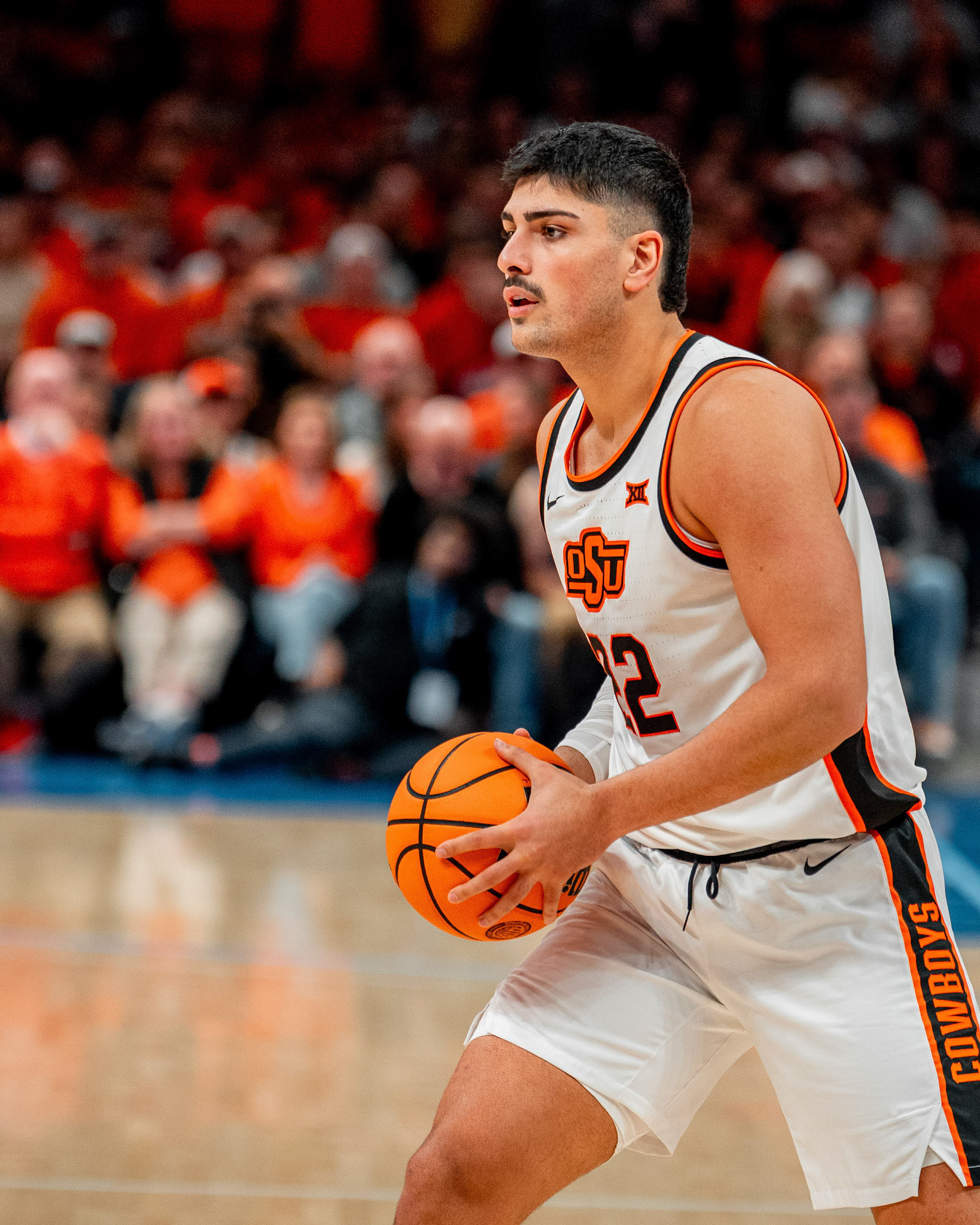 Image Taken at OkState vs Oklahoma, 13, 12, 2025, Paycom Center, Oklahoma City Oklahoma. Carson Skidmore/OSU Athletics