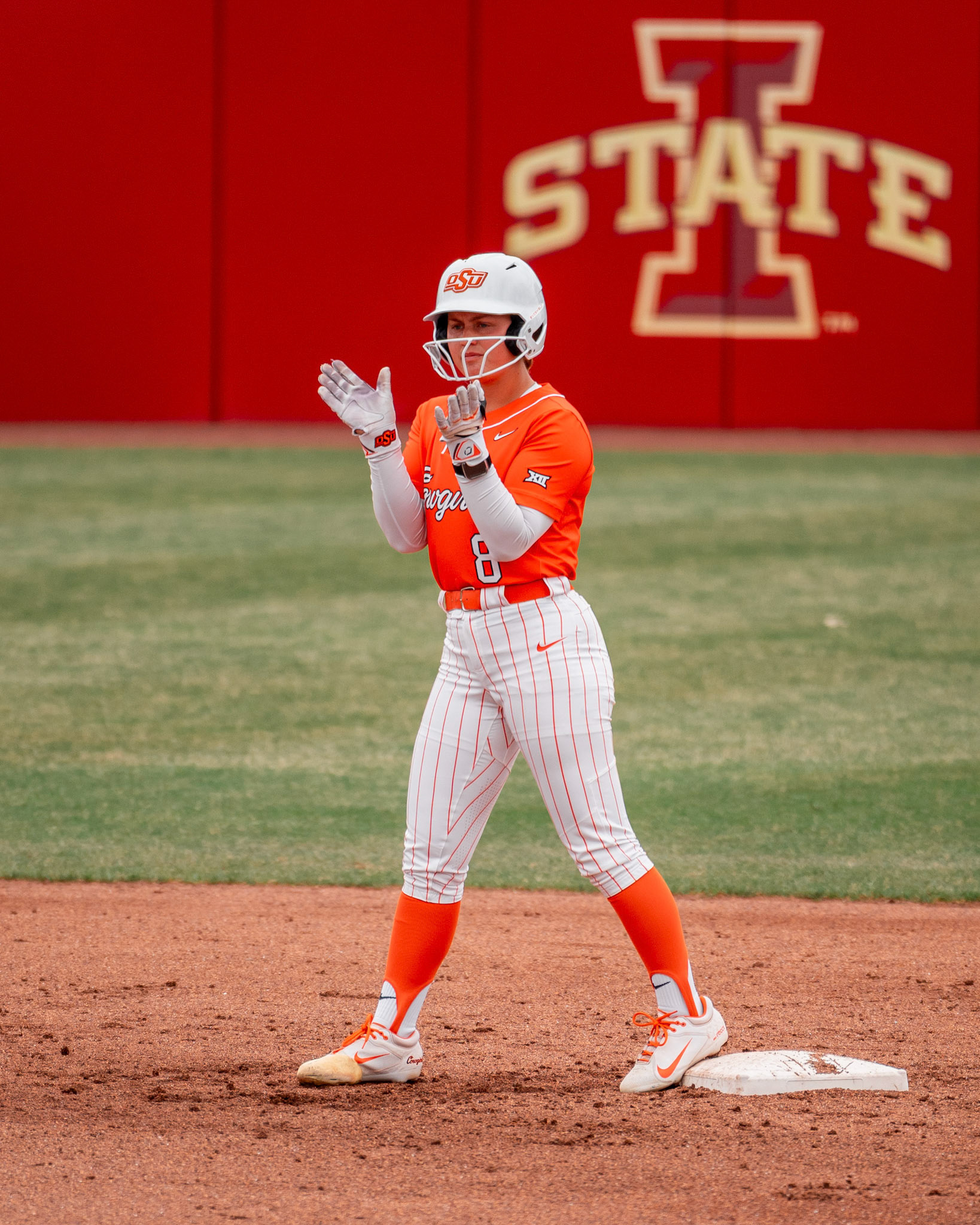 Image Taken at Cowgirl Softball at Iowa State, 12, 04, 2026, Cyclone Sports Complex, Ames, Iowa. Carson Skidmore/OSU Athletics.,