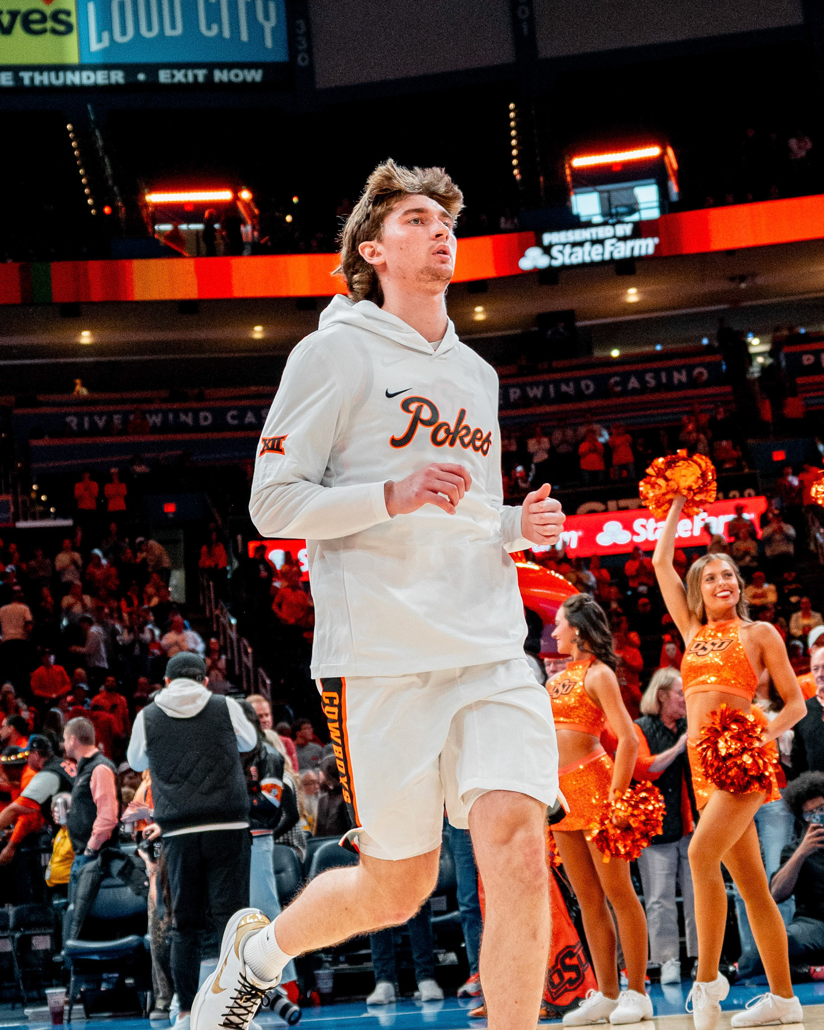 Image Taken at OkState vs Oklahoma, 13, 12, 2025, Paycom Center, Oklahoma City Oklahoma. Carson Skidmore/OSU Athletics