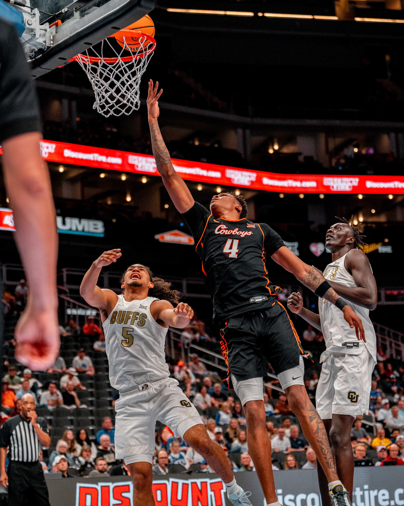 Image Taken at 2026 Phillips 66 Big 12 Men's Basketball Tournament, 11, 03, 2026, T-Mobile Center, Kansas City Missouri. Carson Skidmore/OSU Athletics