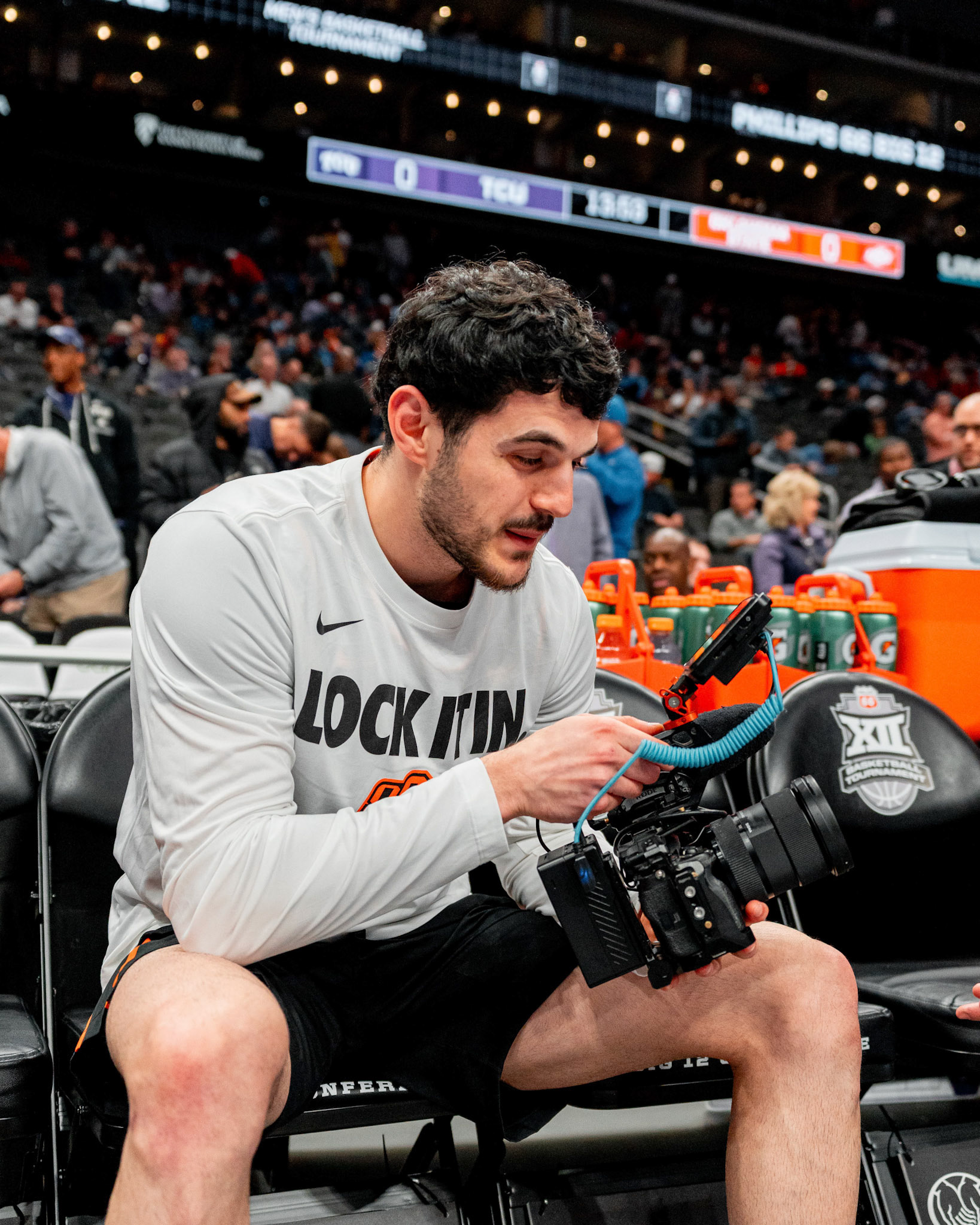 Image Taken at MBB vs TCU (Big 12 Tournamentt, 12, 03, 2026, T-Mobile Center, Kansas City Missouri. Carson Skidmore/OSU Athletics