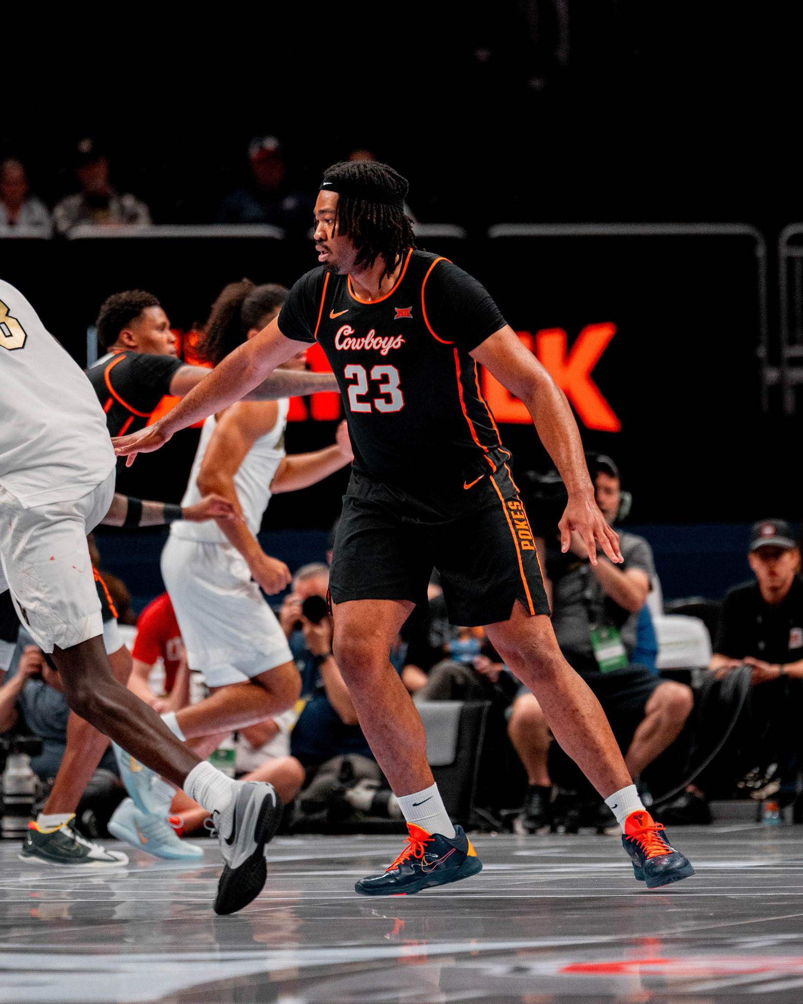 Image Taken at 2026 Phillips 66 Big 12 Men's Basketball Tournament, 11, 03, 2026, T-Mobile Center, Kansas City Missouri. Carson Skidmore/OSU Athletics