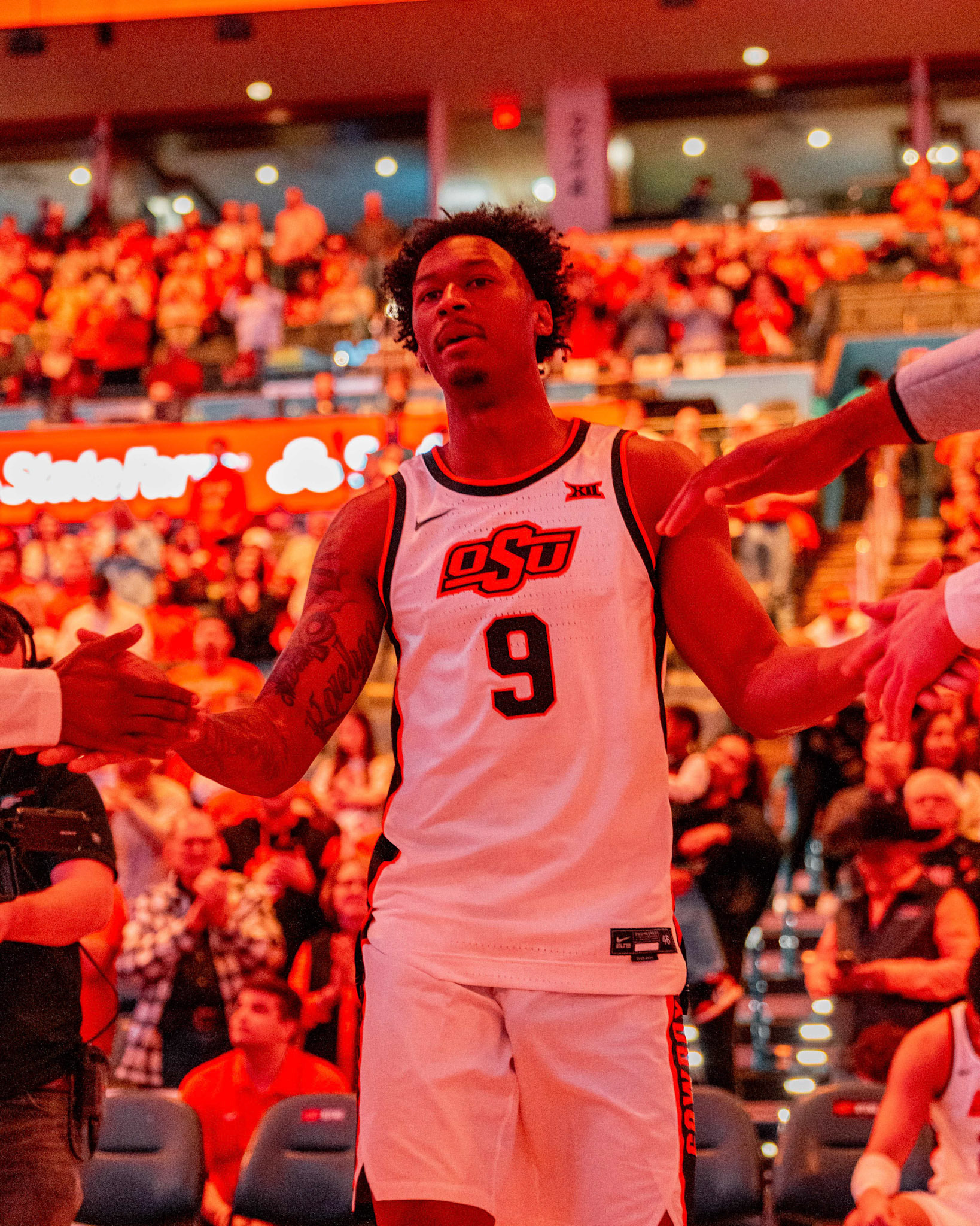 Image Taken at OkState vs Oklahoma, 13, 12, 2025, Paycom Center, Oklahoma City Oklahoma. Carson Skidmore/OSU Athletics