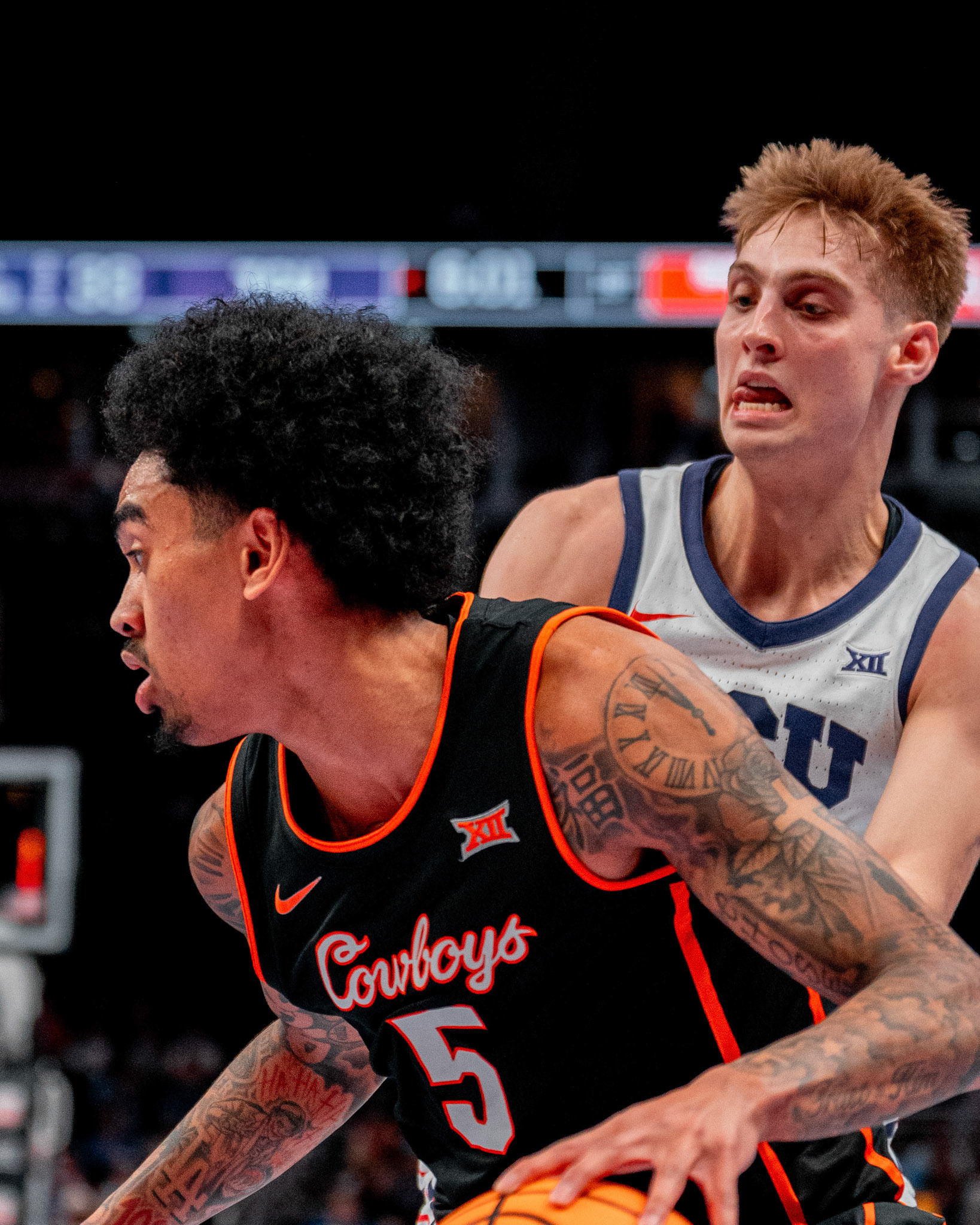 Image Taken at MBB vs TCU (Big 12 Tournamentt, 12, 03, 2026, T-Mobile Center, Kansas City Missouri. Carson Skidmore/OSU Athletics